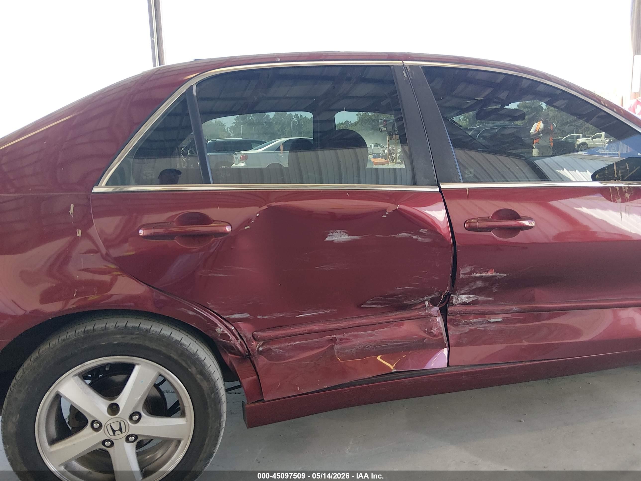 2004 Honda Accord 2.4 Ex Burgundy vin: 1HGCM56624A122791