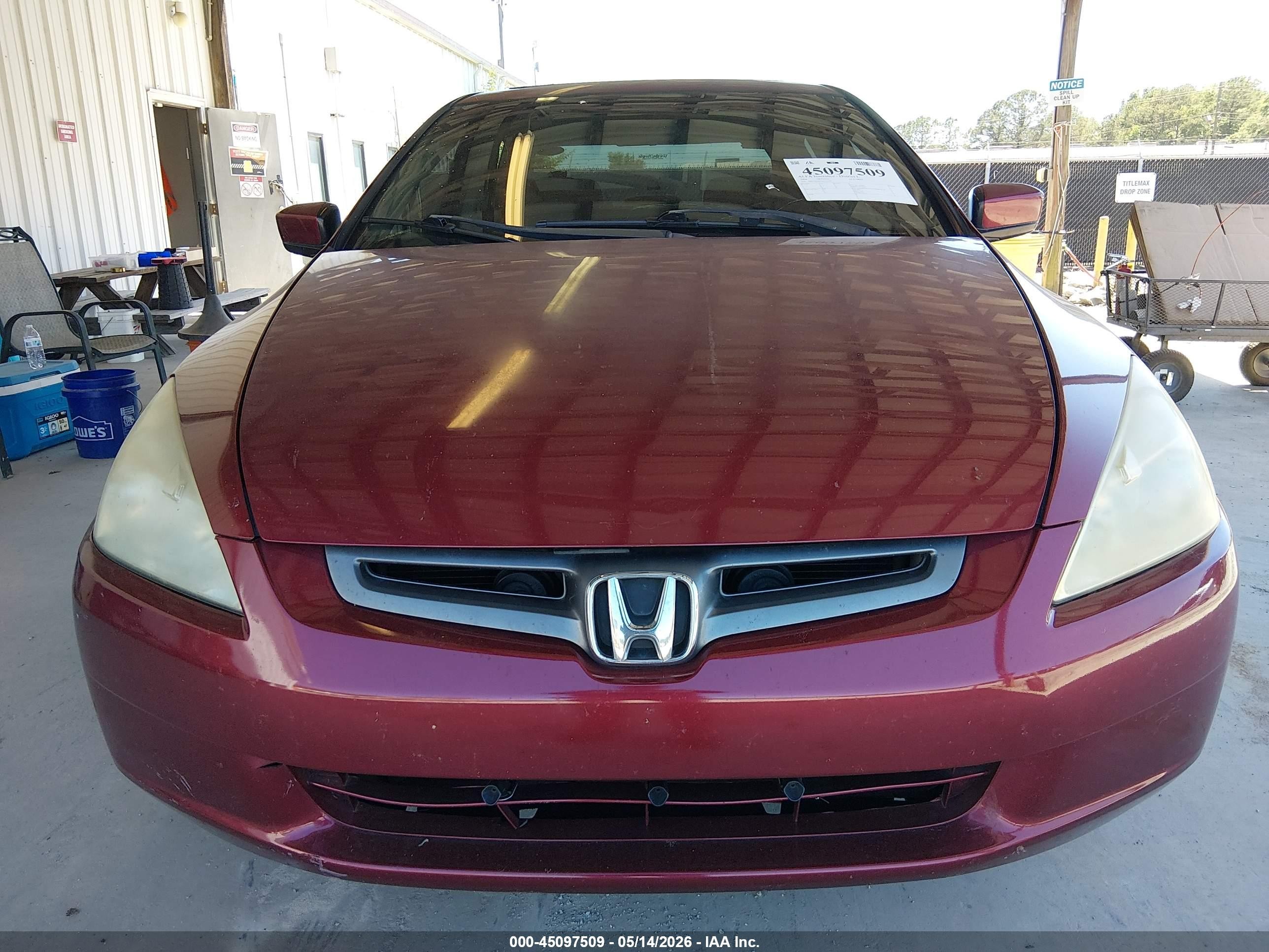2004 Honda Accord 2.4 Ex Burgundy vin: 1HGCM56624A122791