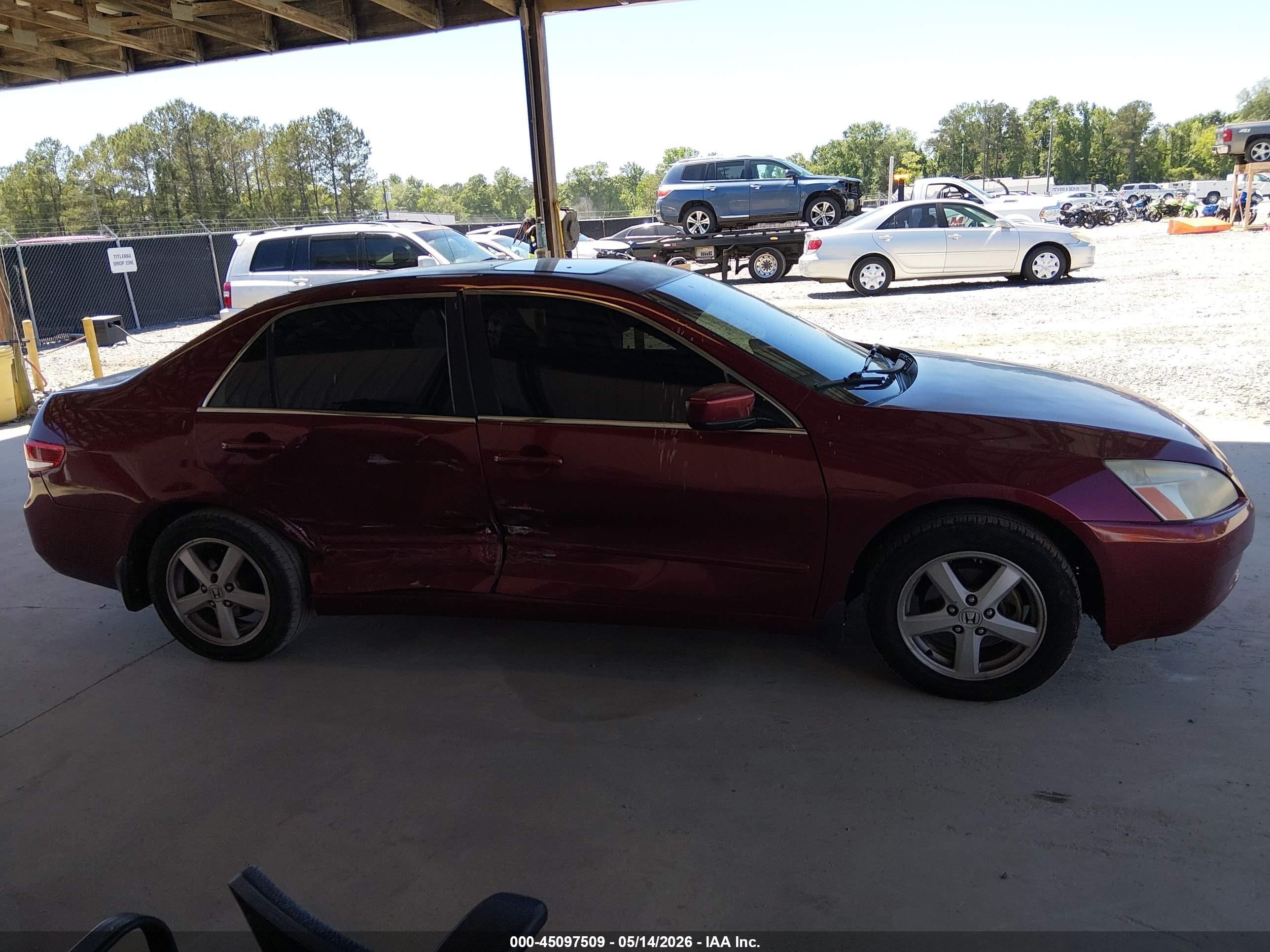2004 Honda Accord 2.4 Ex Burgundy vin: 1HGCM56624A122791