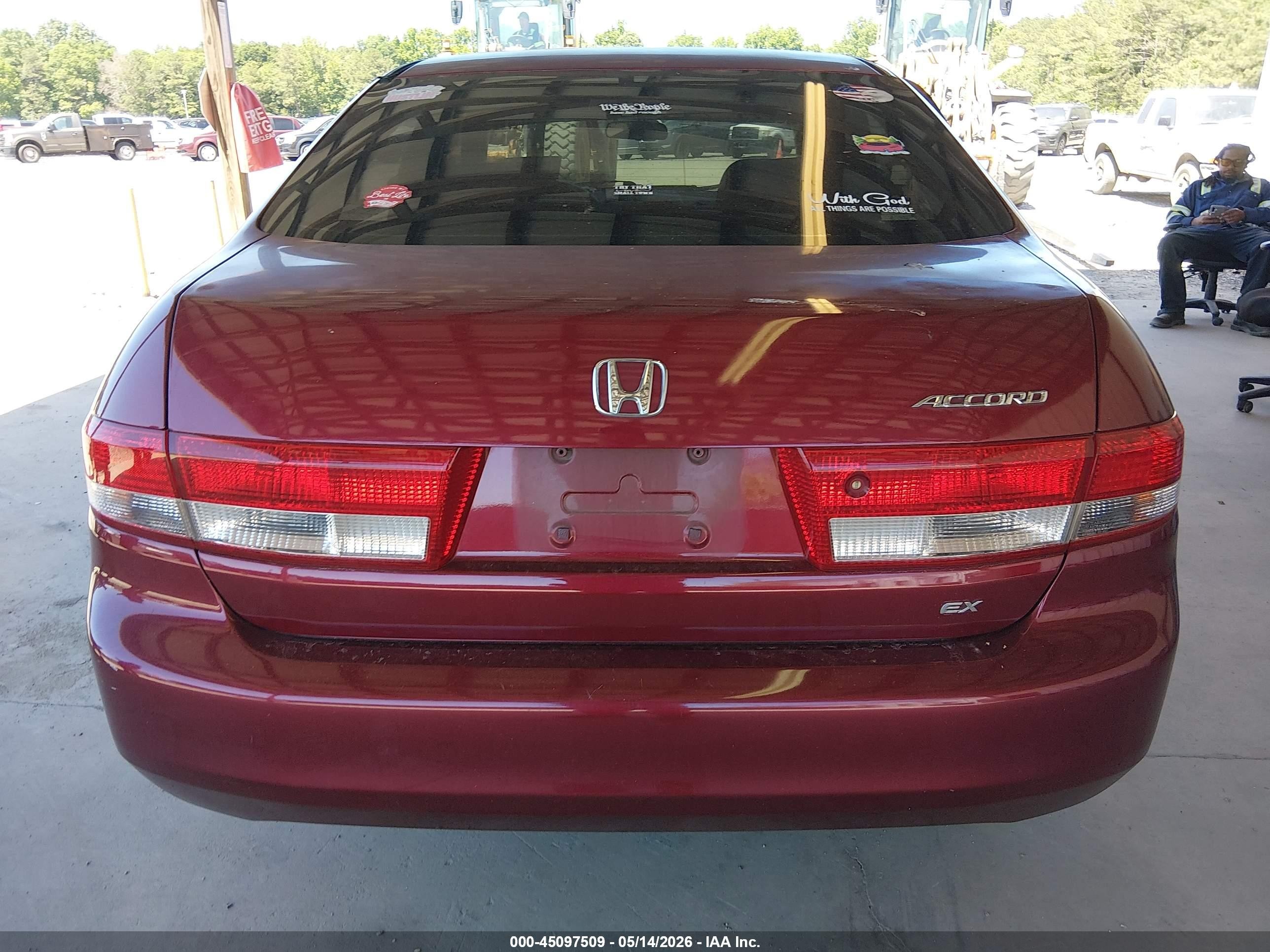 2004 Honda Accord 2.4 Ex Burgundy vin: 1HGCM56624A122791