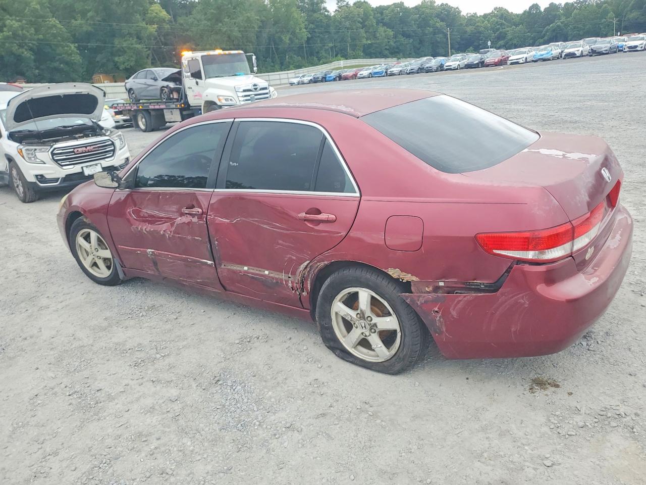 2004 Honda Accord Ex Burgundy vin: 1HGCM56624A161641