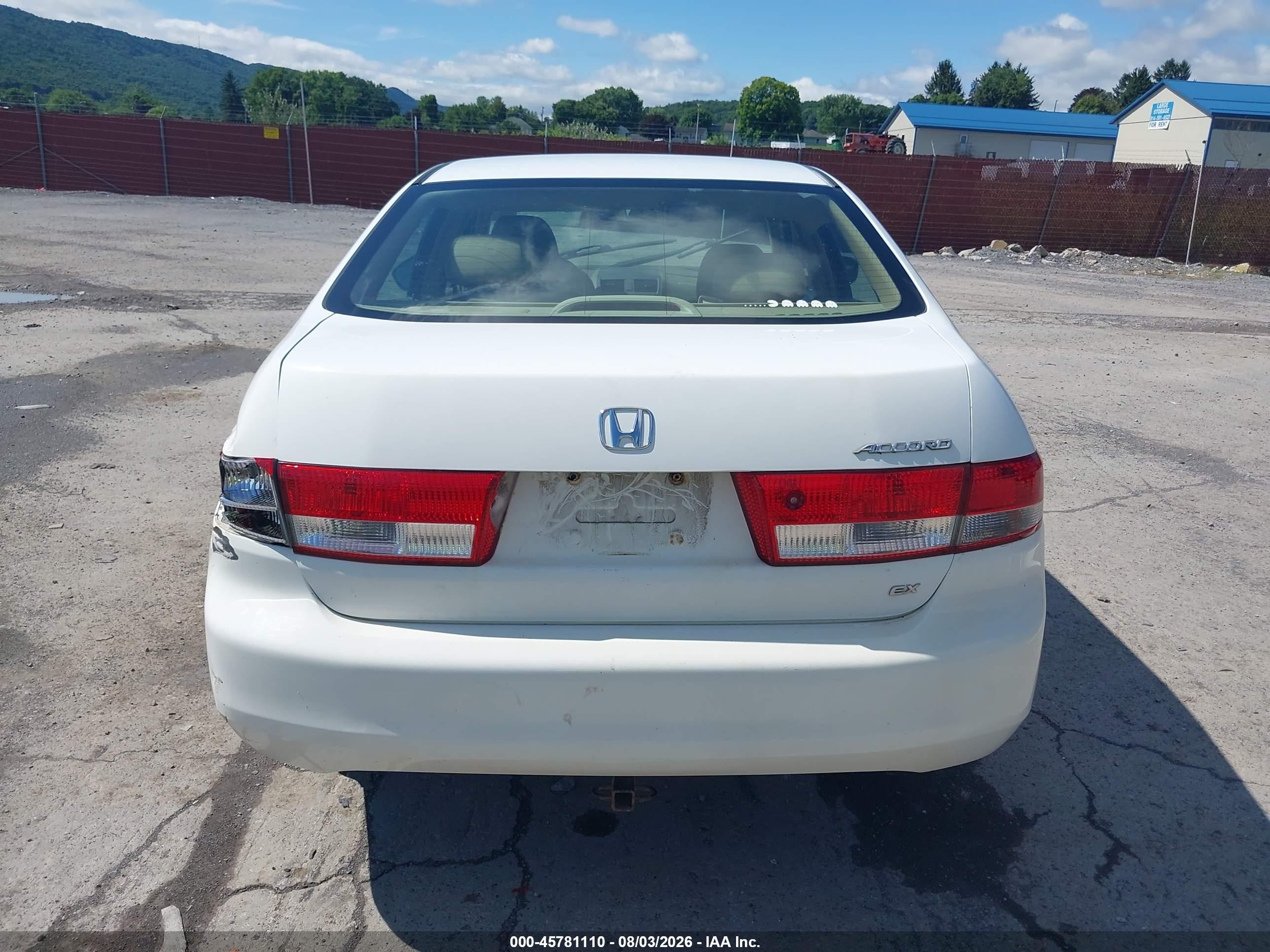 2003 Honda Accord 2.4 Ex Белый vin: 1HGCM56633A080758