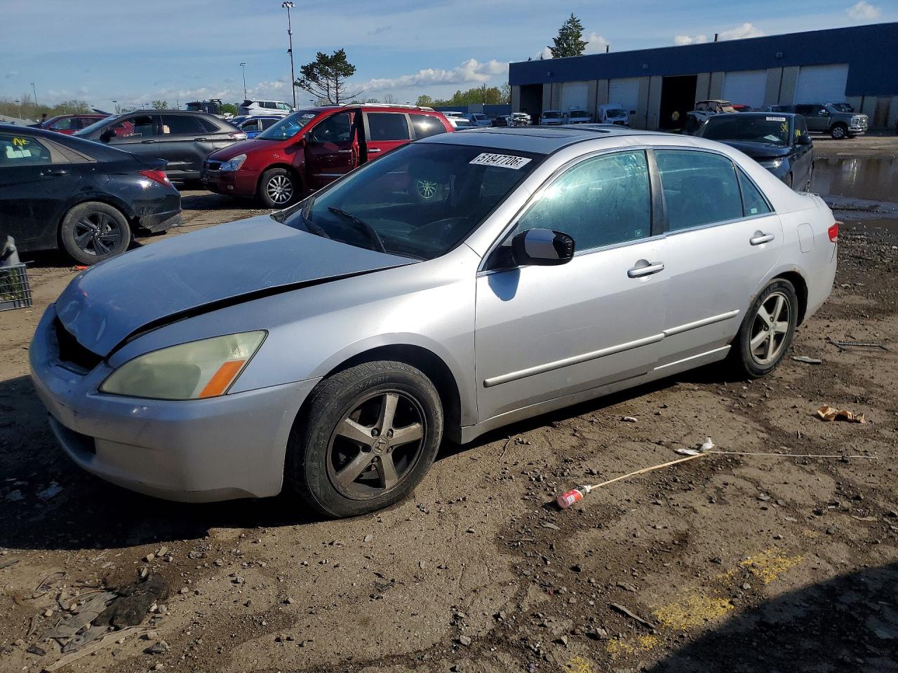 2004 Honda Accord Ex Silver vin: 1HGCM56634A094080