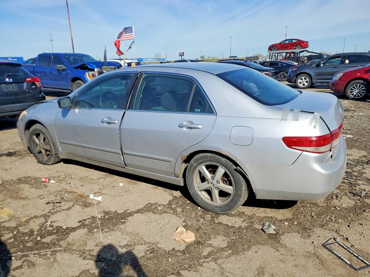 2004 Honda Accord Ex Silver vin: 1HGCM56634A094080