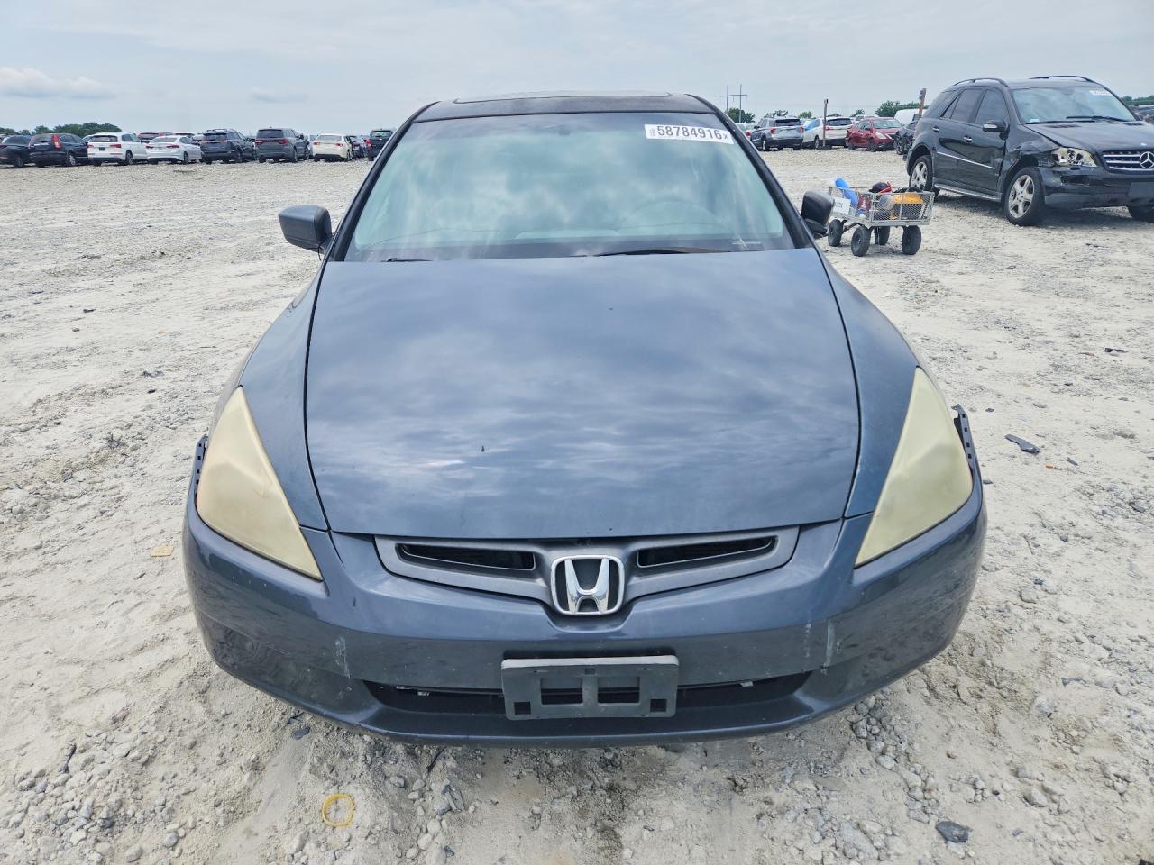 2004 Honda Accord Ex Gray vin: 1HGCM56634A100444