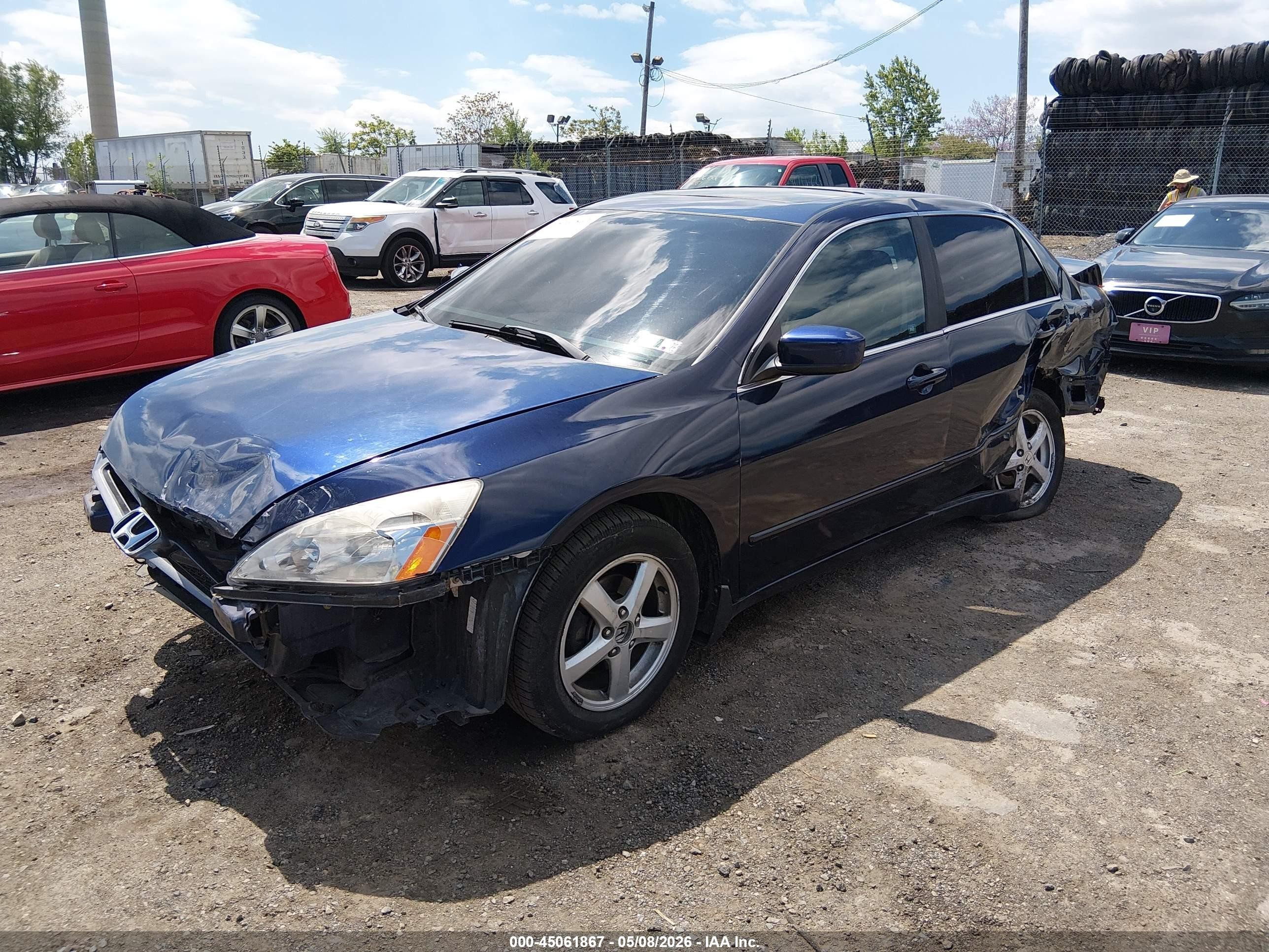 2003 Honda Accord 2.4 Ex Blue vin: 1HGCM56643A100399