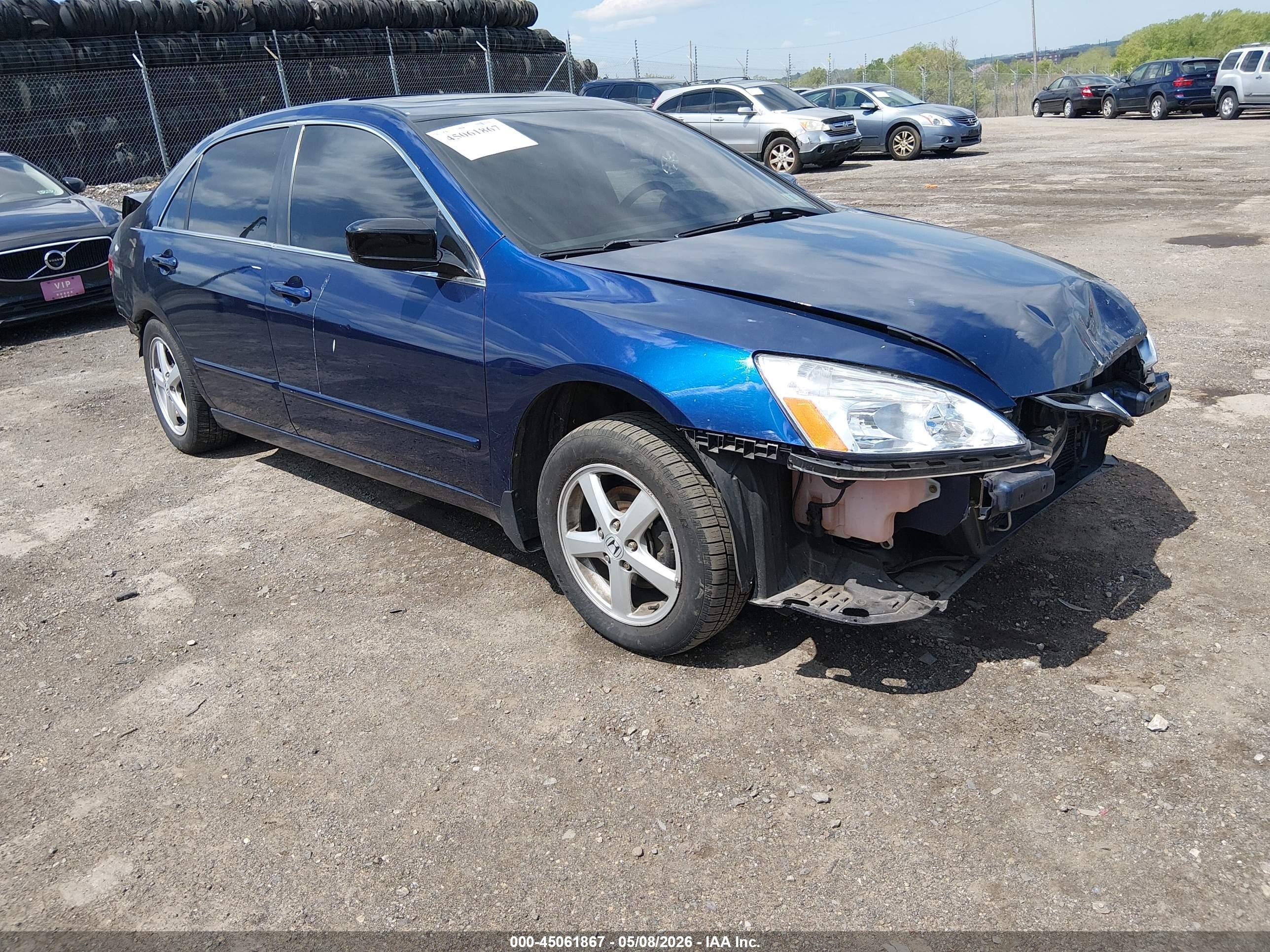 2003 Honda Accord 2.4 Ex Blue vin: 1HGCM56643A100399