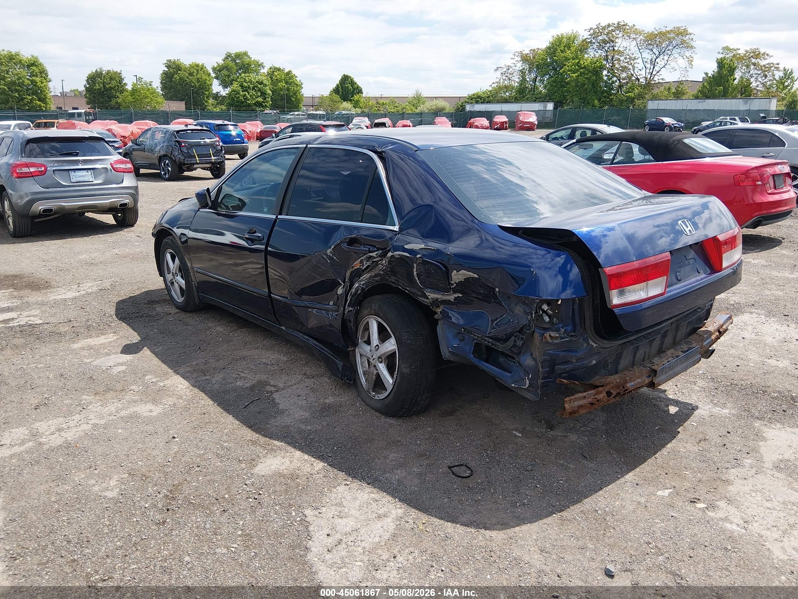 2003 Honda Accord 2.4 Ex Blue vin: 1HGCM56643A100399