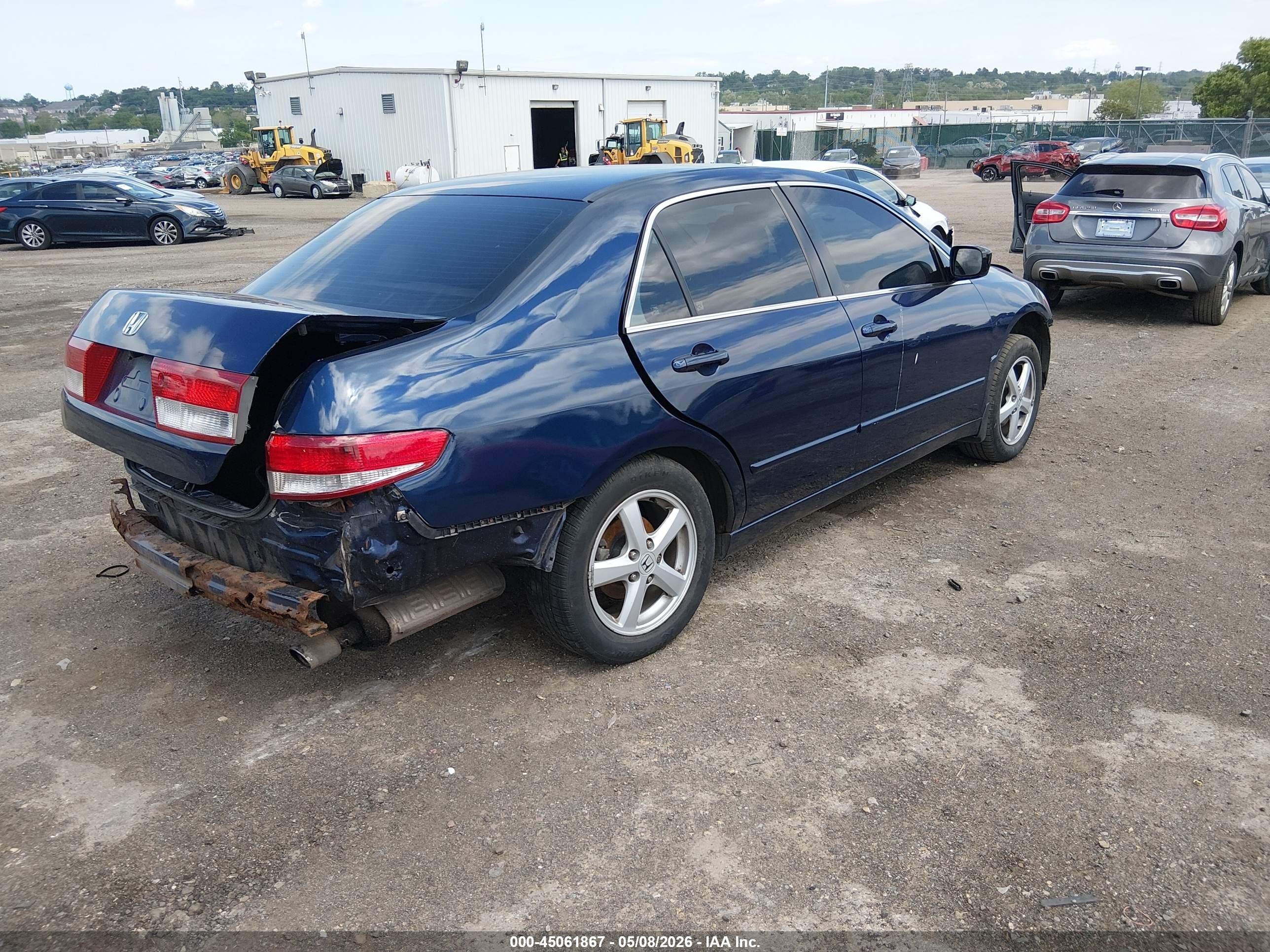 2003 Honda Accord 2.4 Ex Blue vin: 1HGCM56643A100399