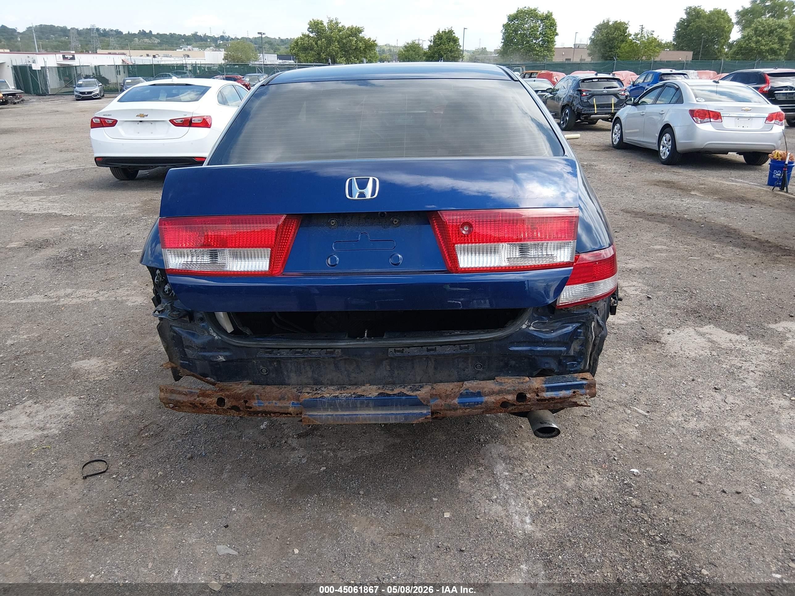 2003 Honda Accord 2.4 Ex Blue vin: 1HGCM56643A100399