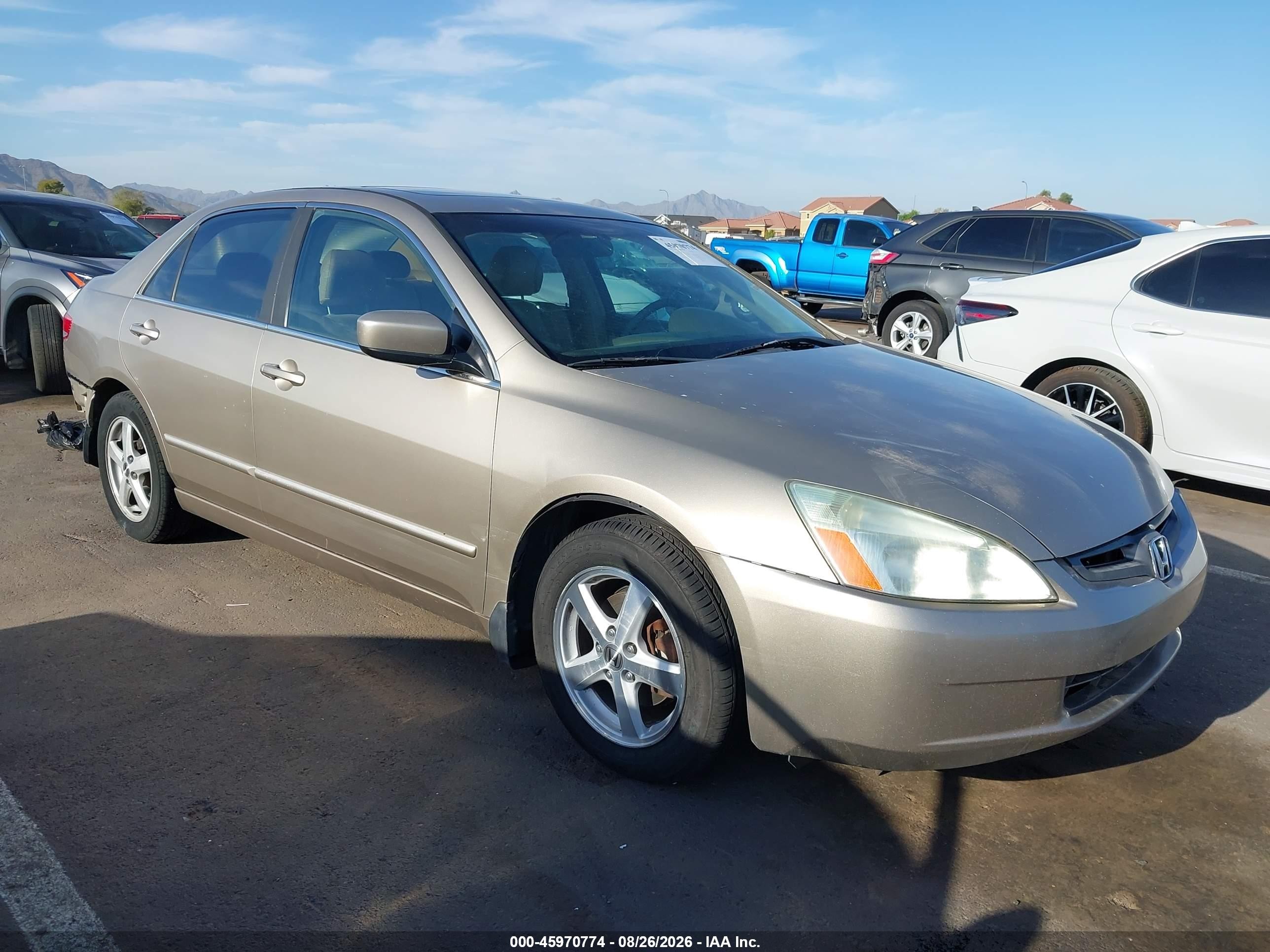 2003 Honda Accord 2.4 Ex Бежевый vin: 1HGCM56643A111001