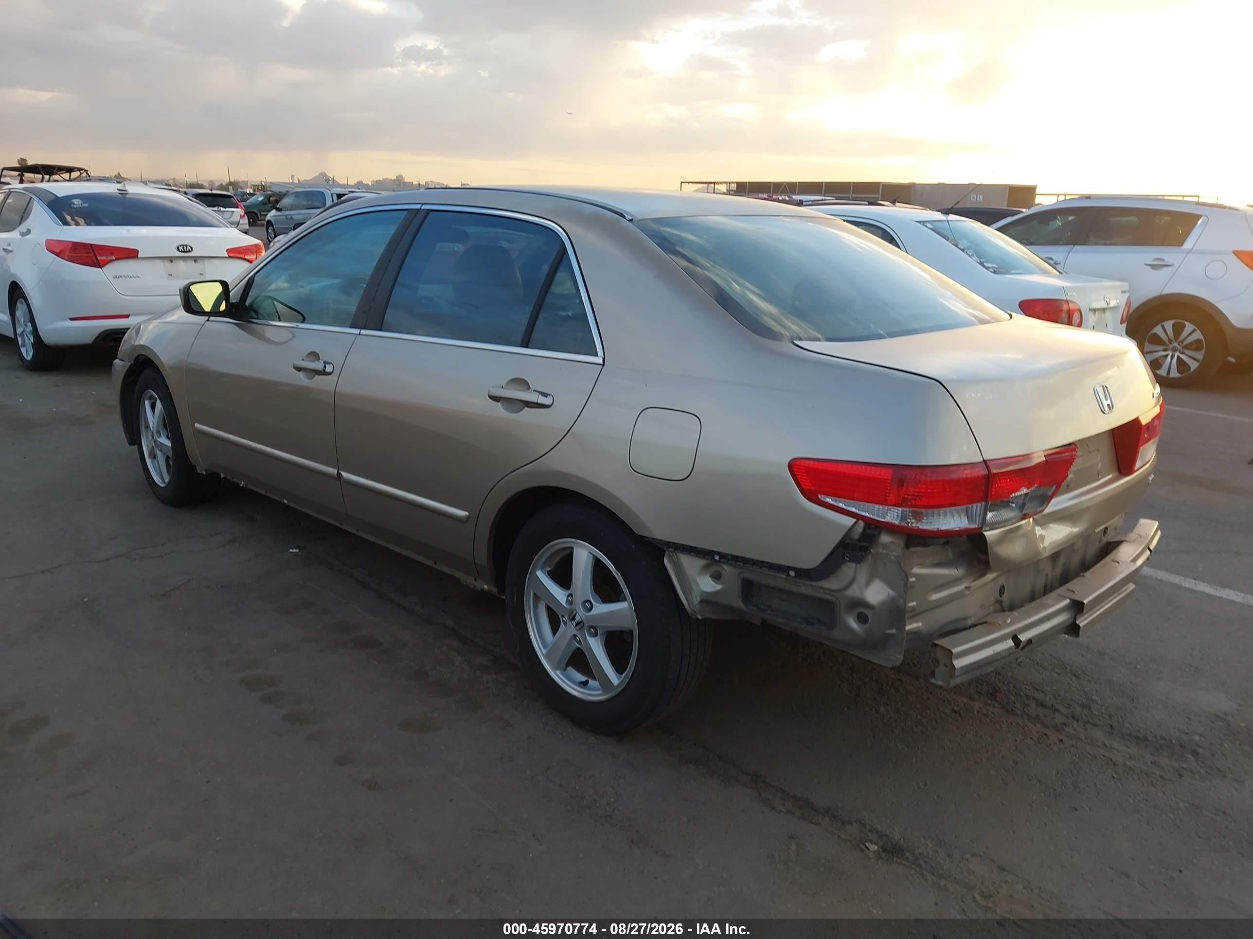 2003 Honda Accord 2.4 Ex Бежевый vin: 1HGCM56643A111001