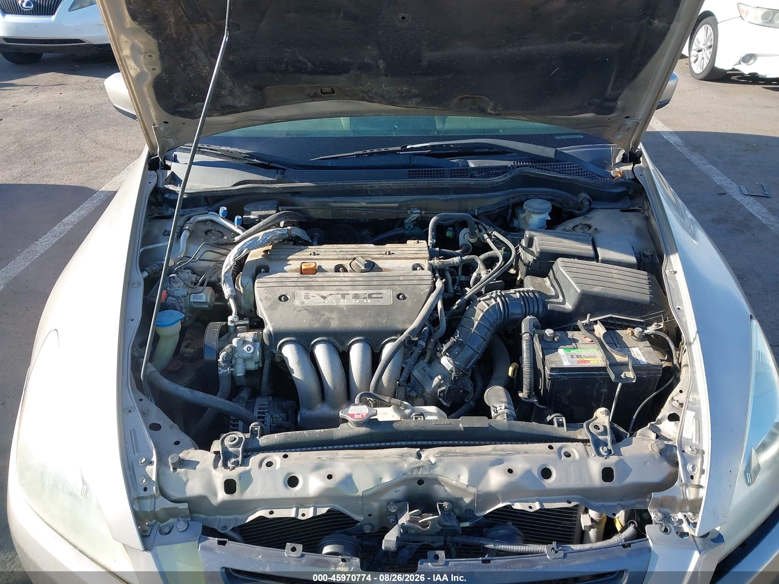 2003 Honda Accord 2.4 Ex Бежевый vin: 1HGCM56643A111001
