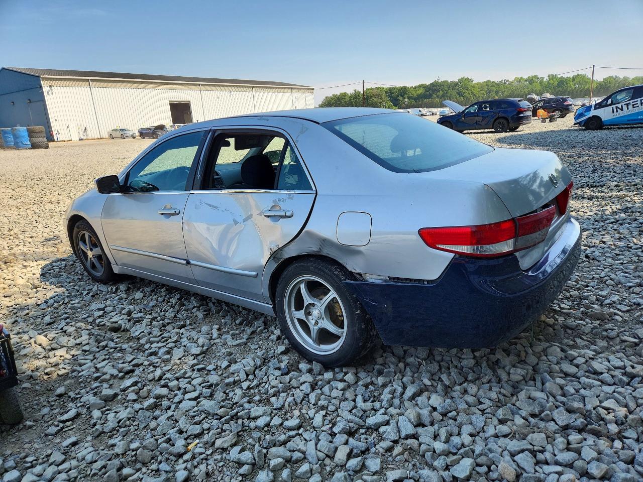 2003 Honda Accord Silver vin: 1HGCM56653A054758