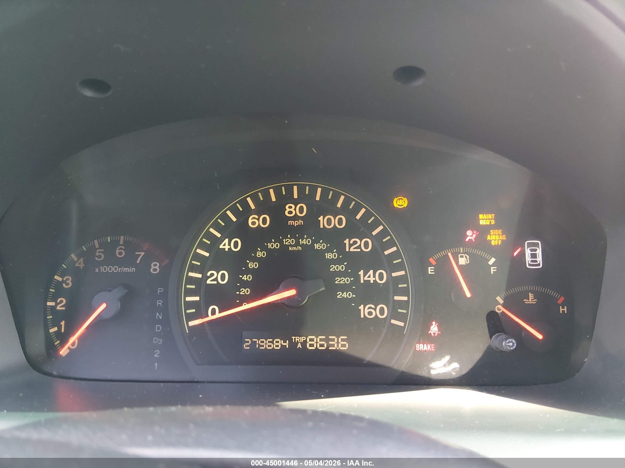 2003 Honda Accord 2.4 Ex Бордовый vin: 1HGCM56653A082060
