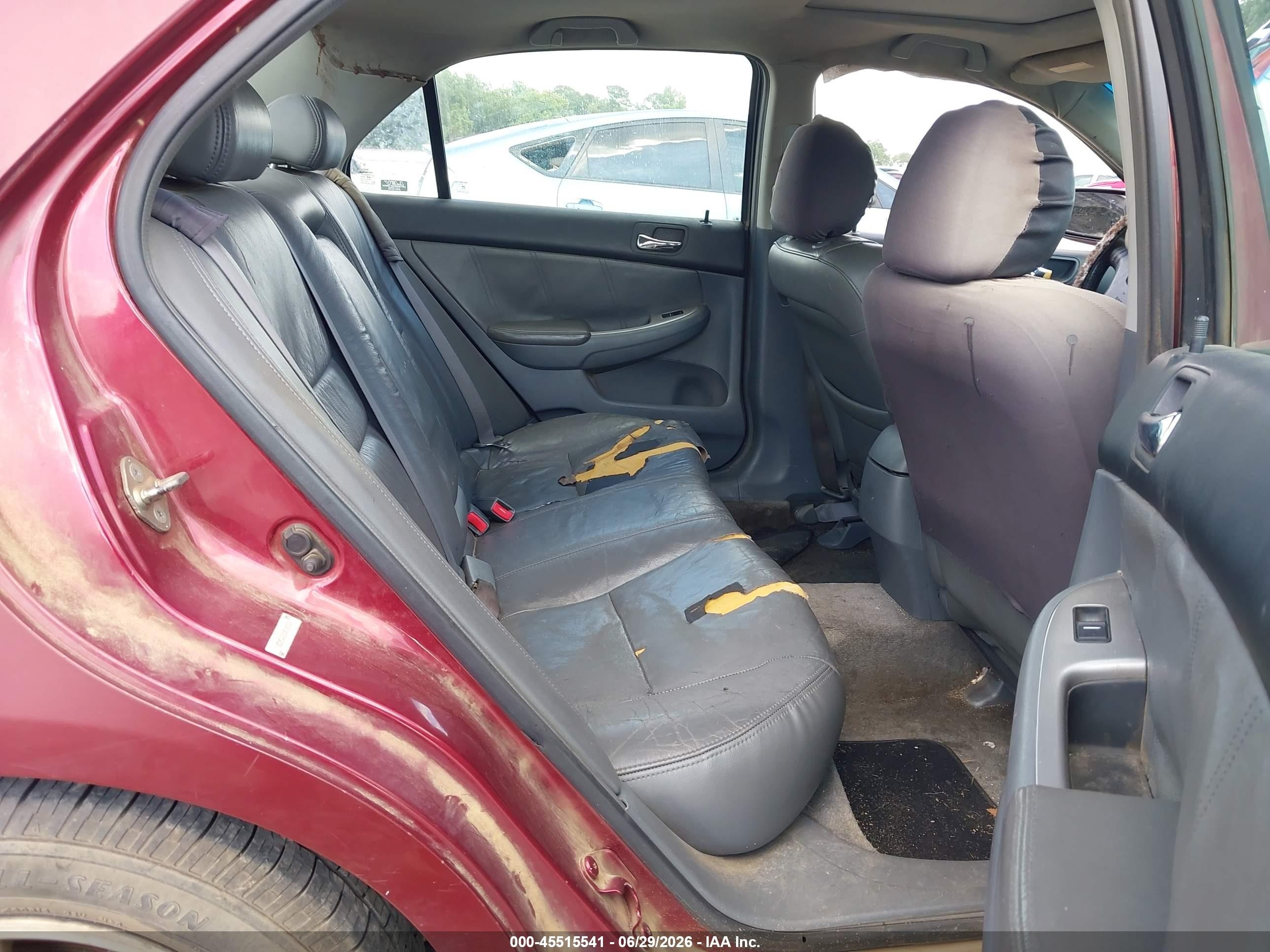 2003 Honda Accord Sdn Ex Maroon vin: 1HGCM56653A109581