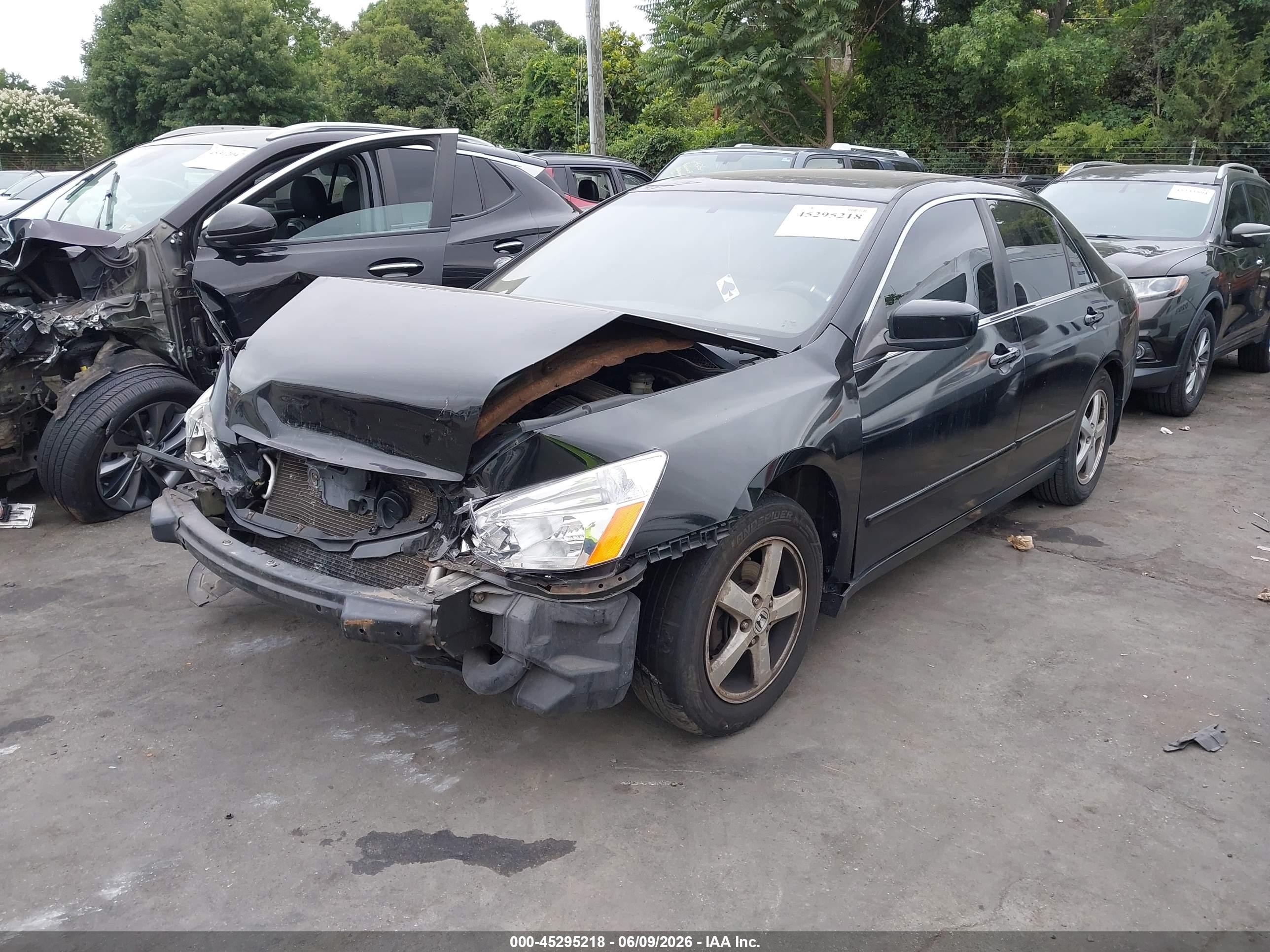 2003 Honda Accord 2.4 Ex Black vin: 1HGCM56653A124730