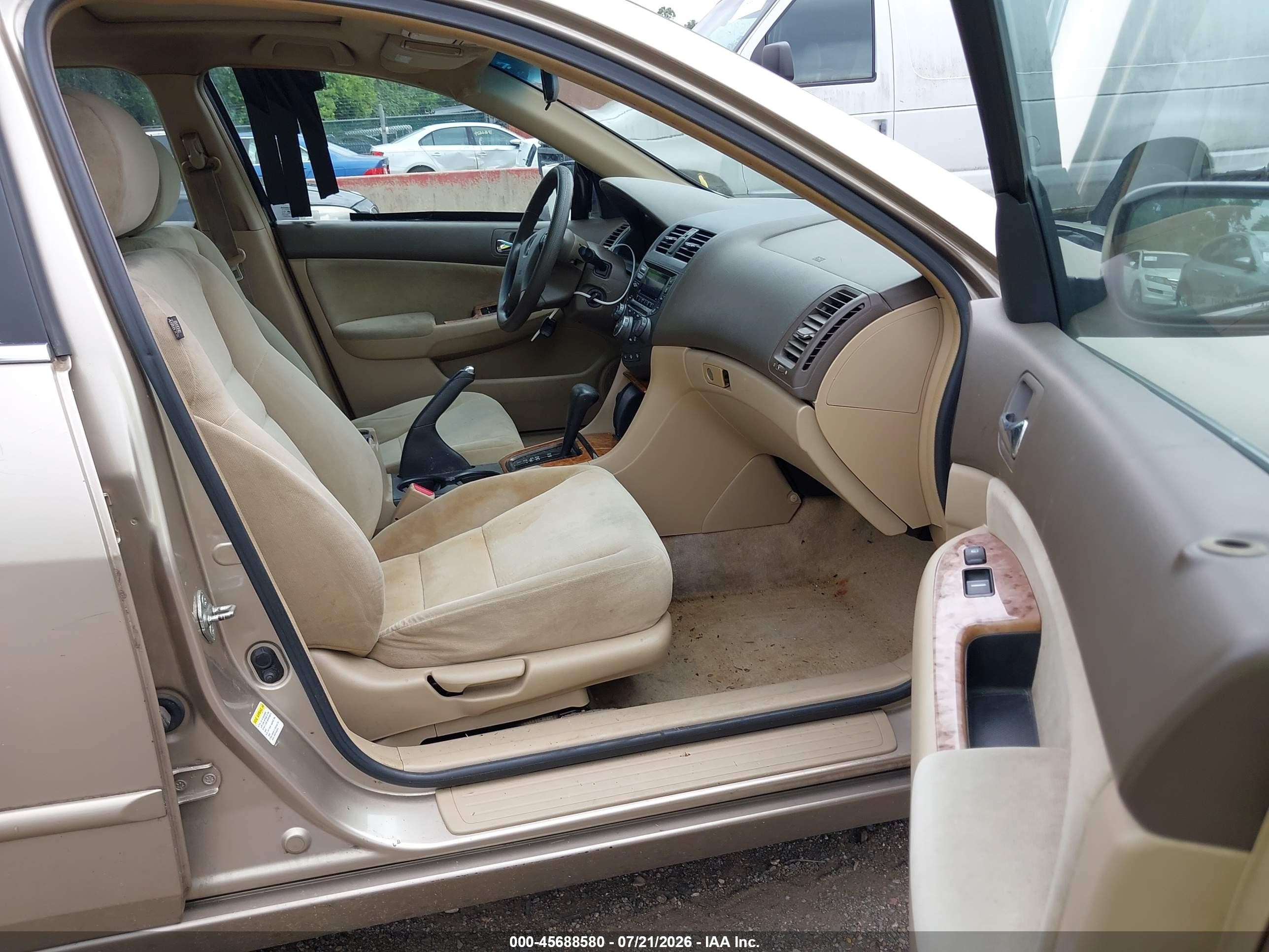 2004 Honda Accord 2.4 Ex Бежевый vin: 1HGCM56654A160158
