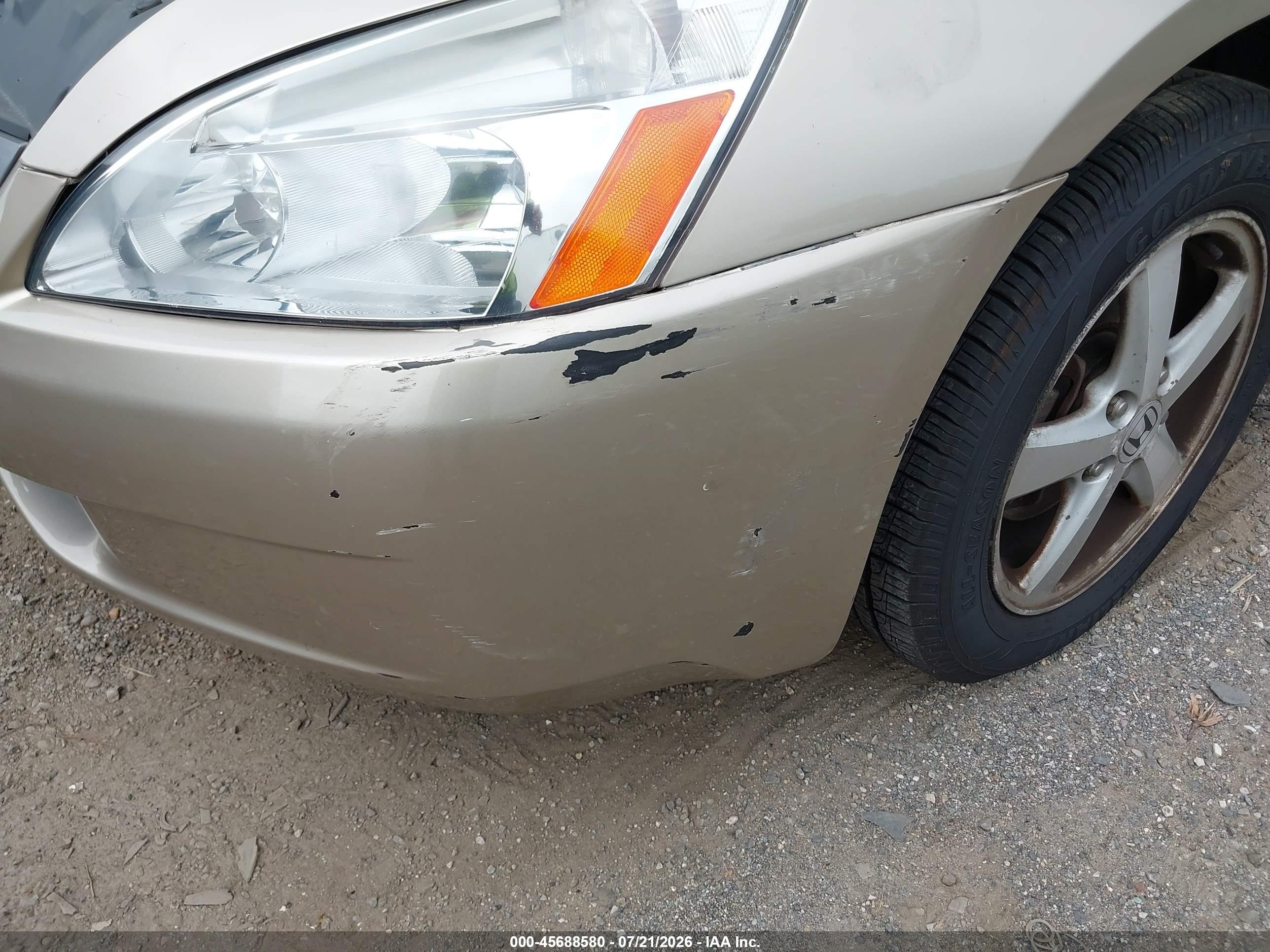 2004 Honda Accord 2.4 Ex Бежевый vin: 1HGCM56654A160158