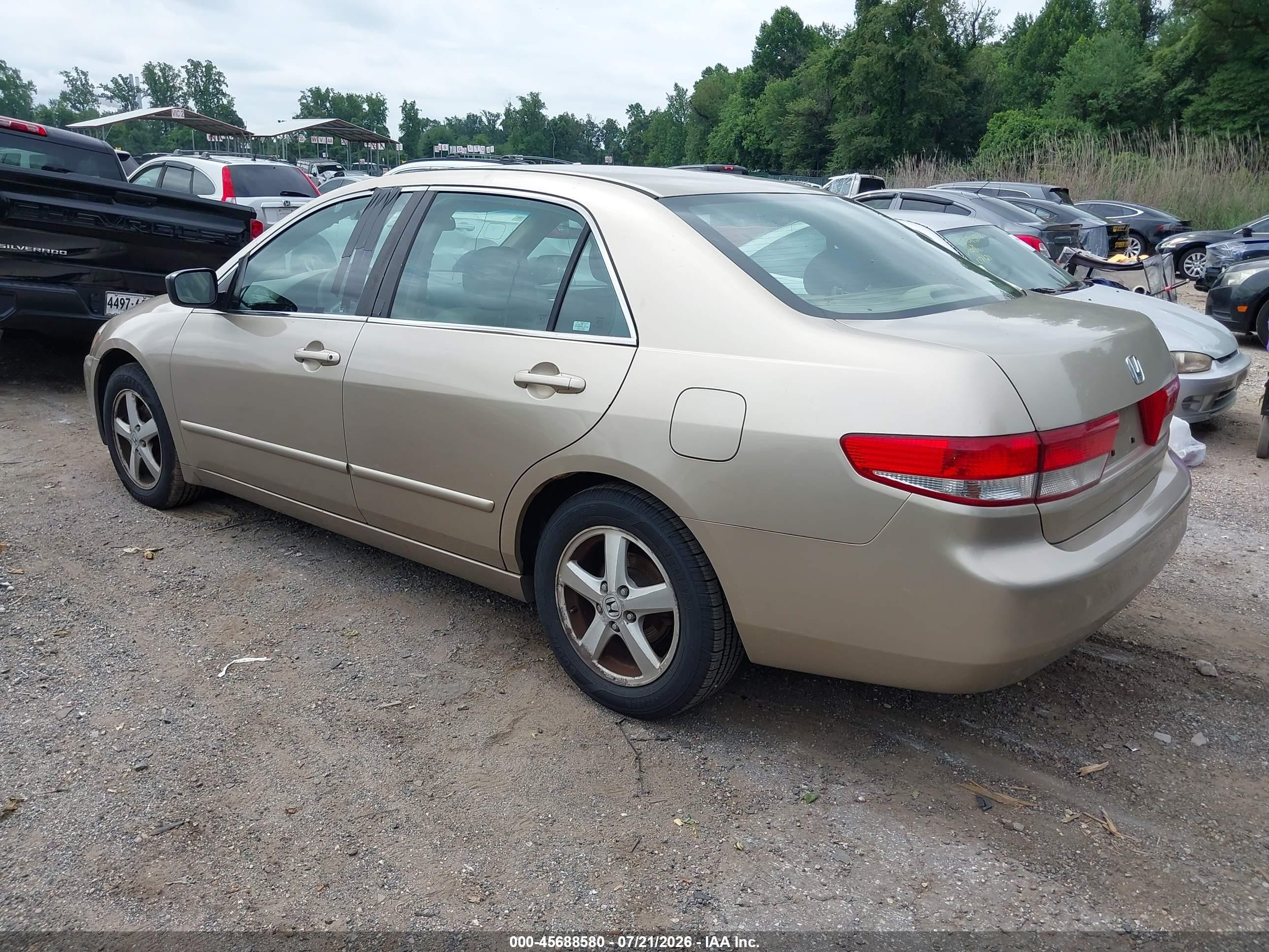 2004 Honda Accord 2.4 Ex Beige vin: 1HGCM56654A160158