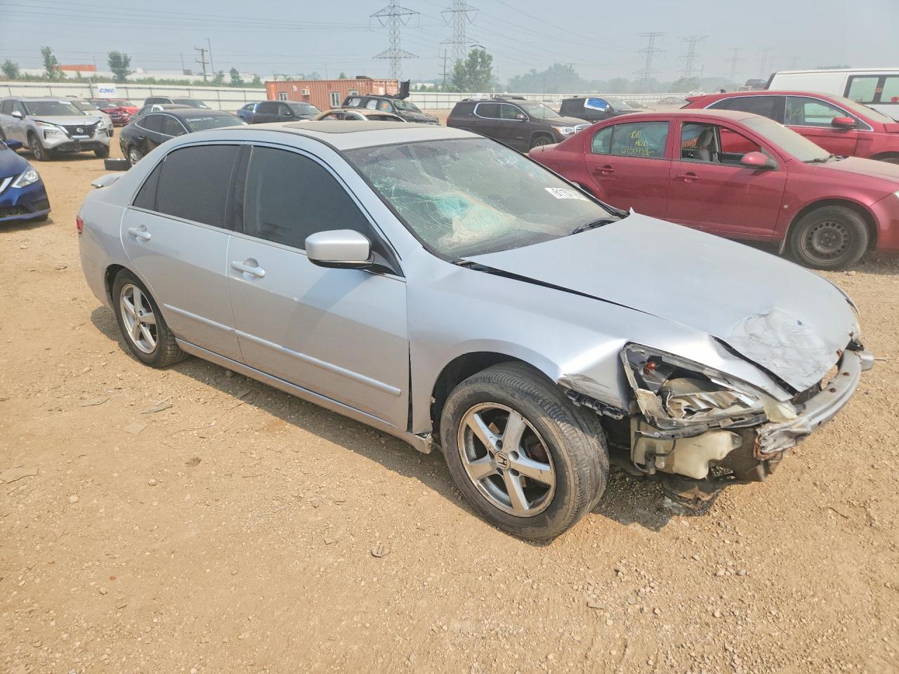2003 Honda Accord Ex Silver vin: 1HGCM56663A007335