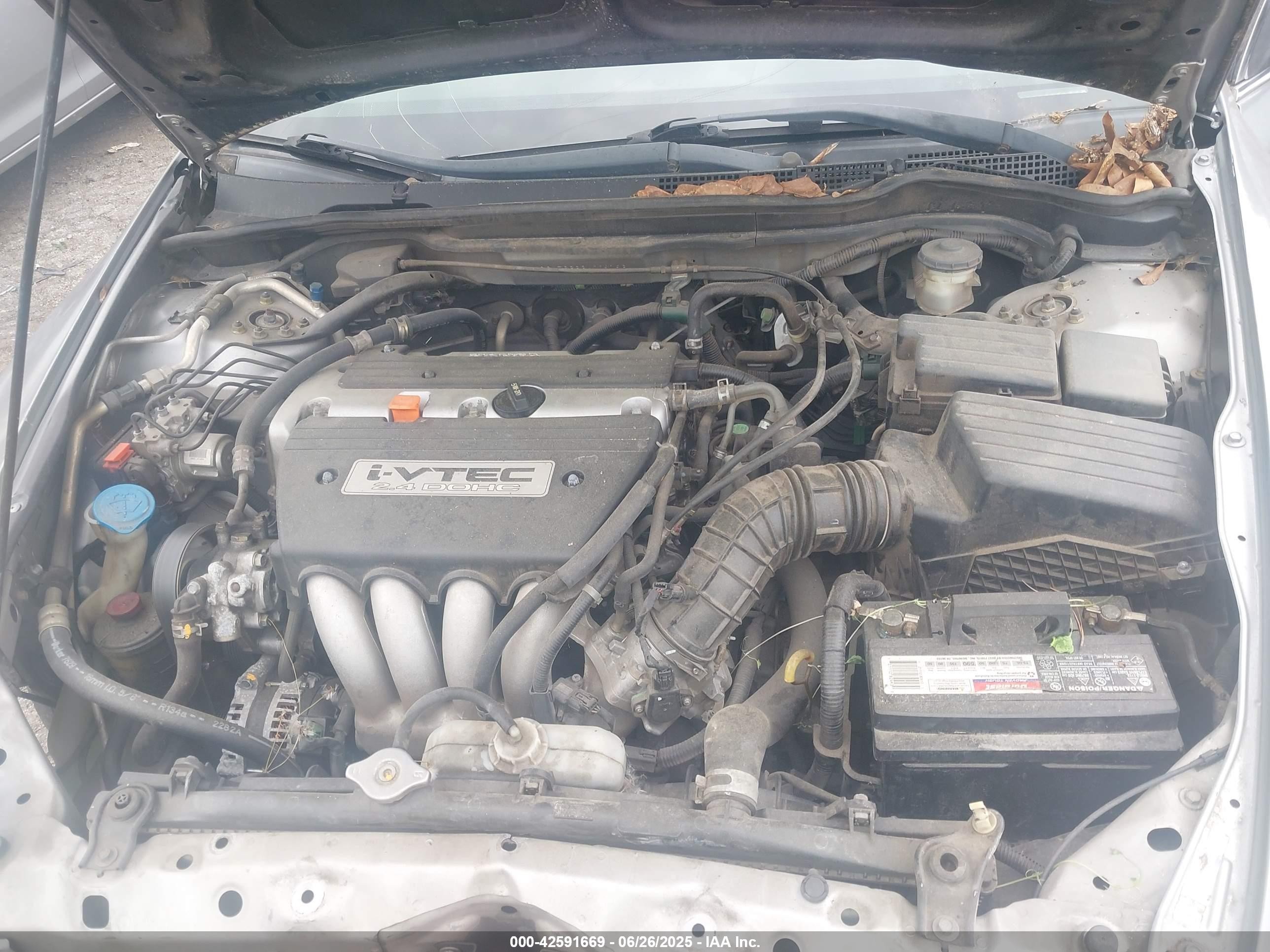 2003 Honda Accord 2.4 Ex Silver vin: 1HGCM56663A009196