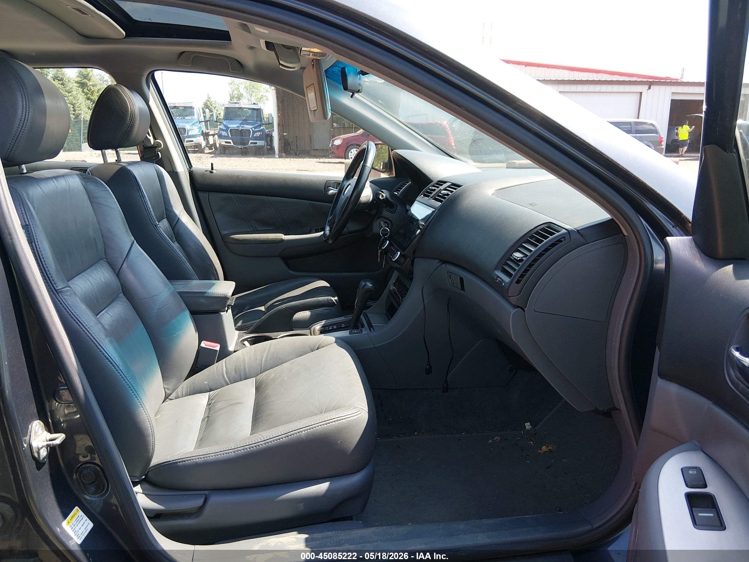 2003 Honda Accord 2.4 Ex Gray vin: 1HGCM56663A072766