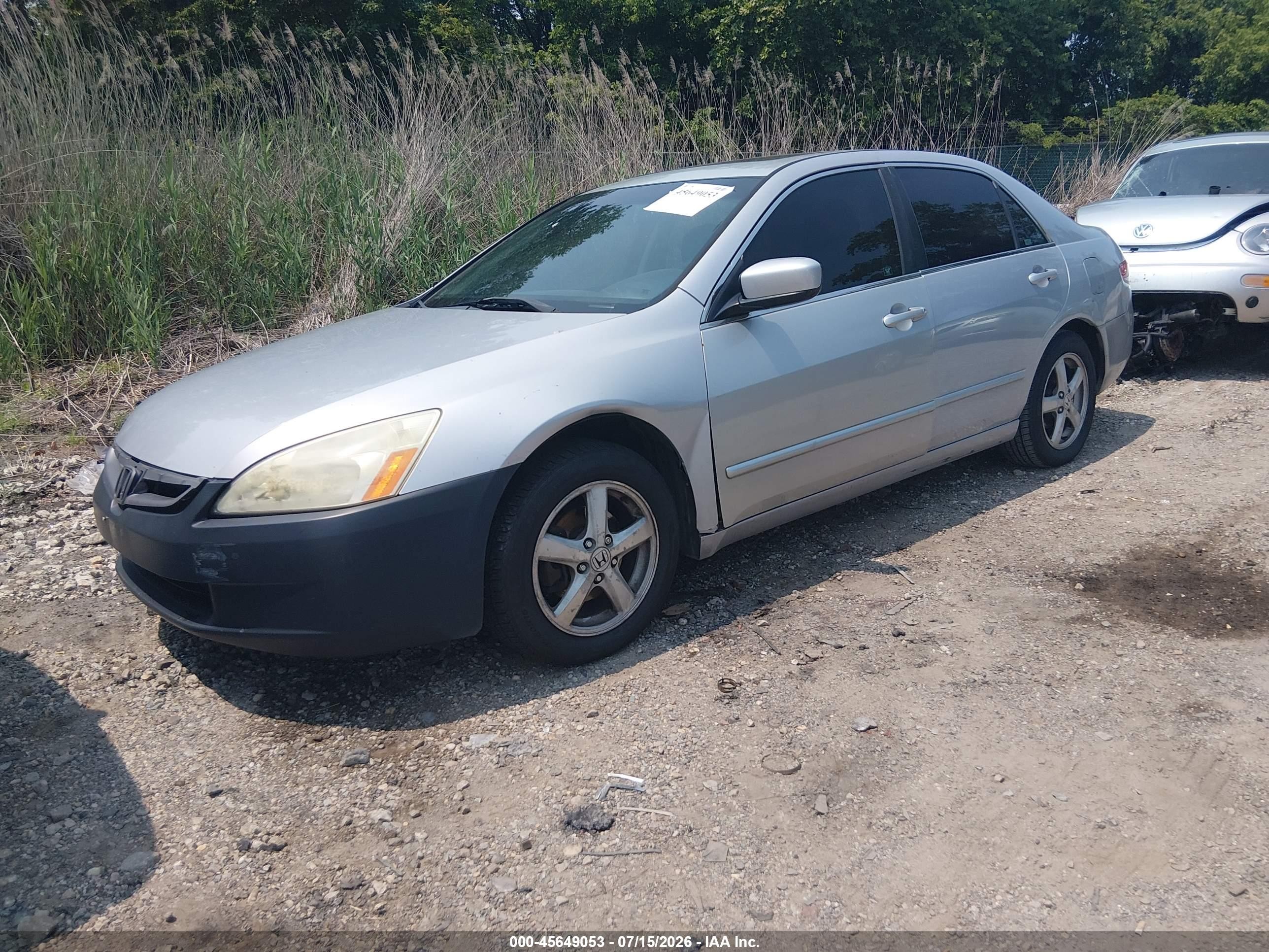2003 Honda Accord Sdn Ex Silver vin: 1HGCM56663A077157