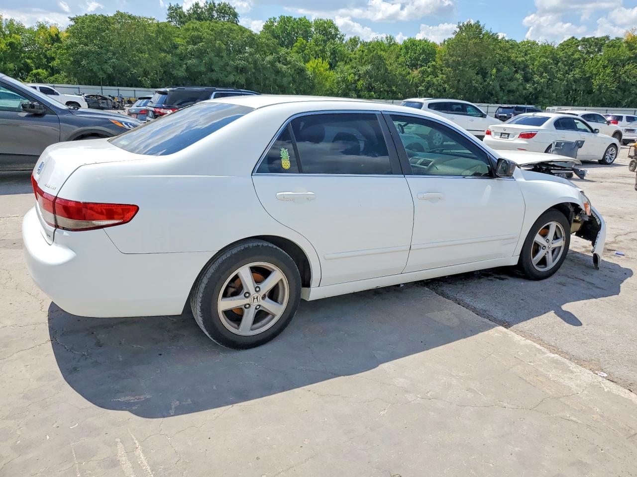 2004 Honda Accord Ex White vin: 1HGCM56664A141893