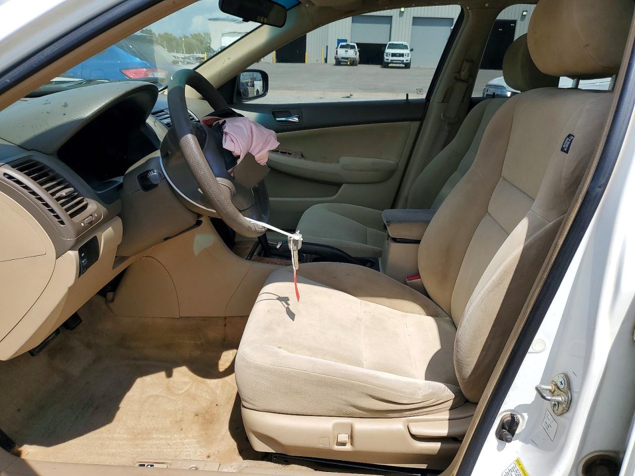 2004 Honda Accord Ex White vin: 1HGCM56664A141893