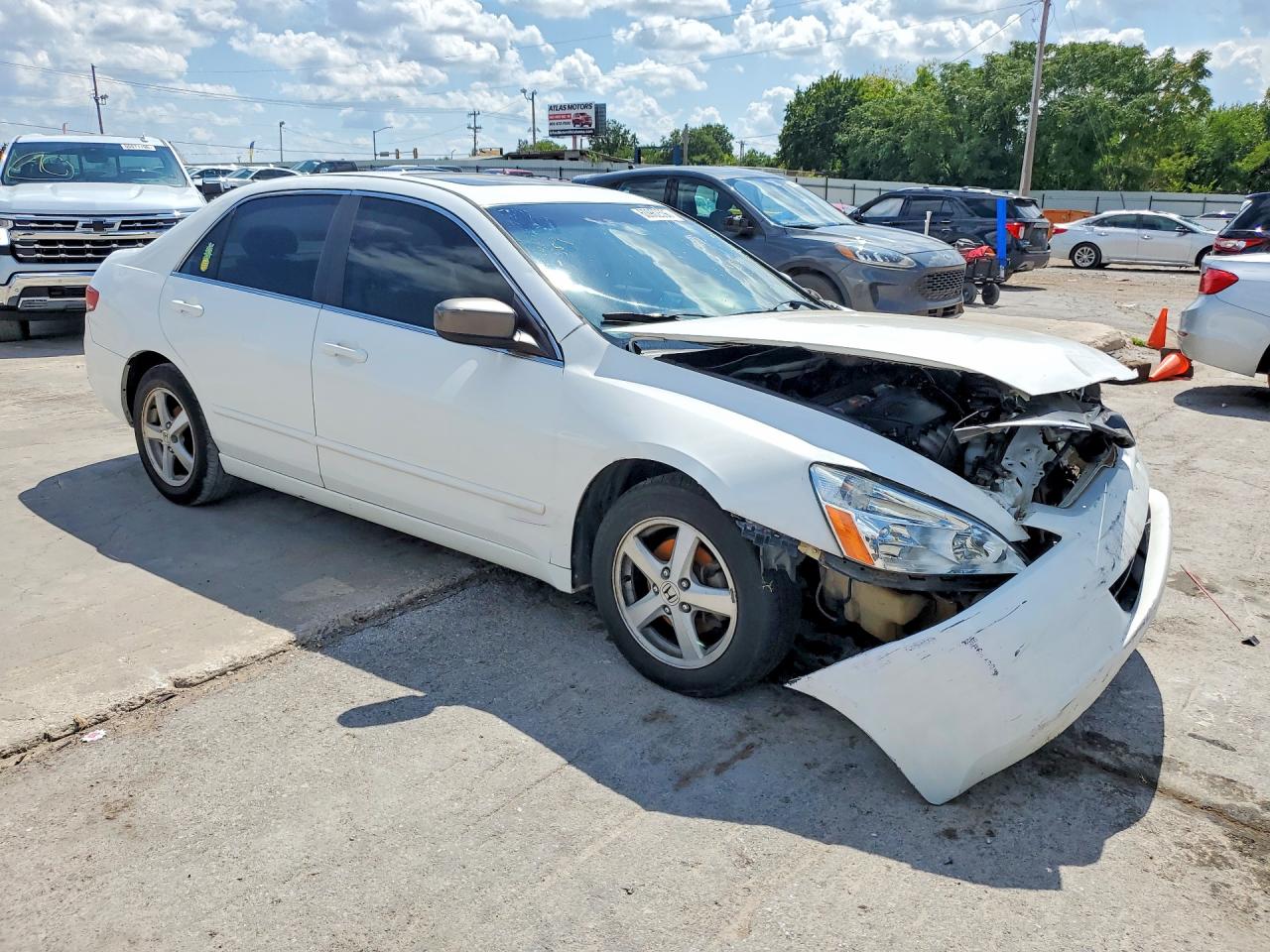 2004 Honda Accord Ex White vin: 1HGCM56664A141893