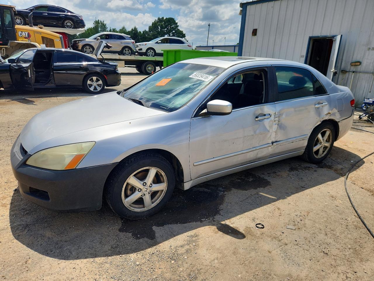 2004 Honda Accord Ex Silver vin: 1HGCM56664A146558