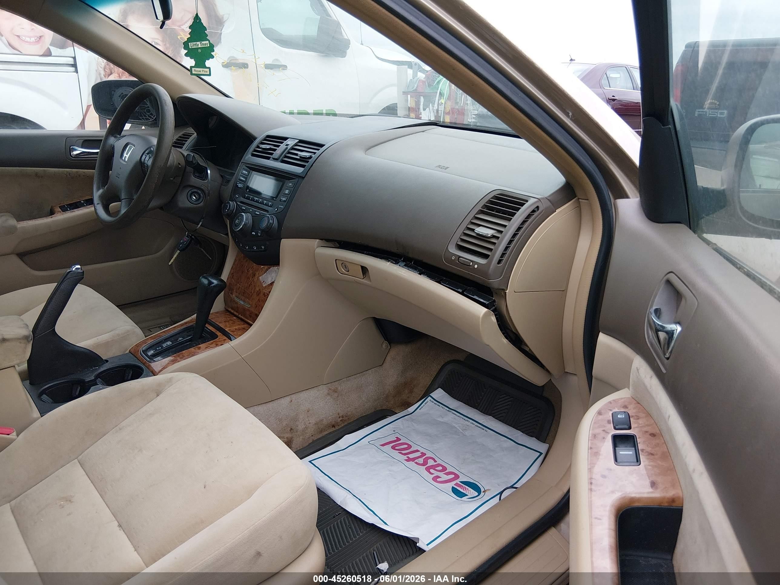 2004 Honda Accord 2.4 Ex Желто-коричневый vin: 1HGCM56664A147936