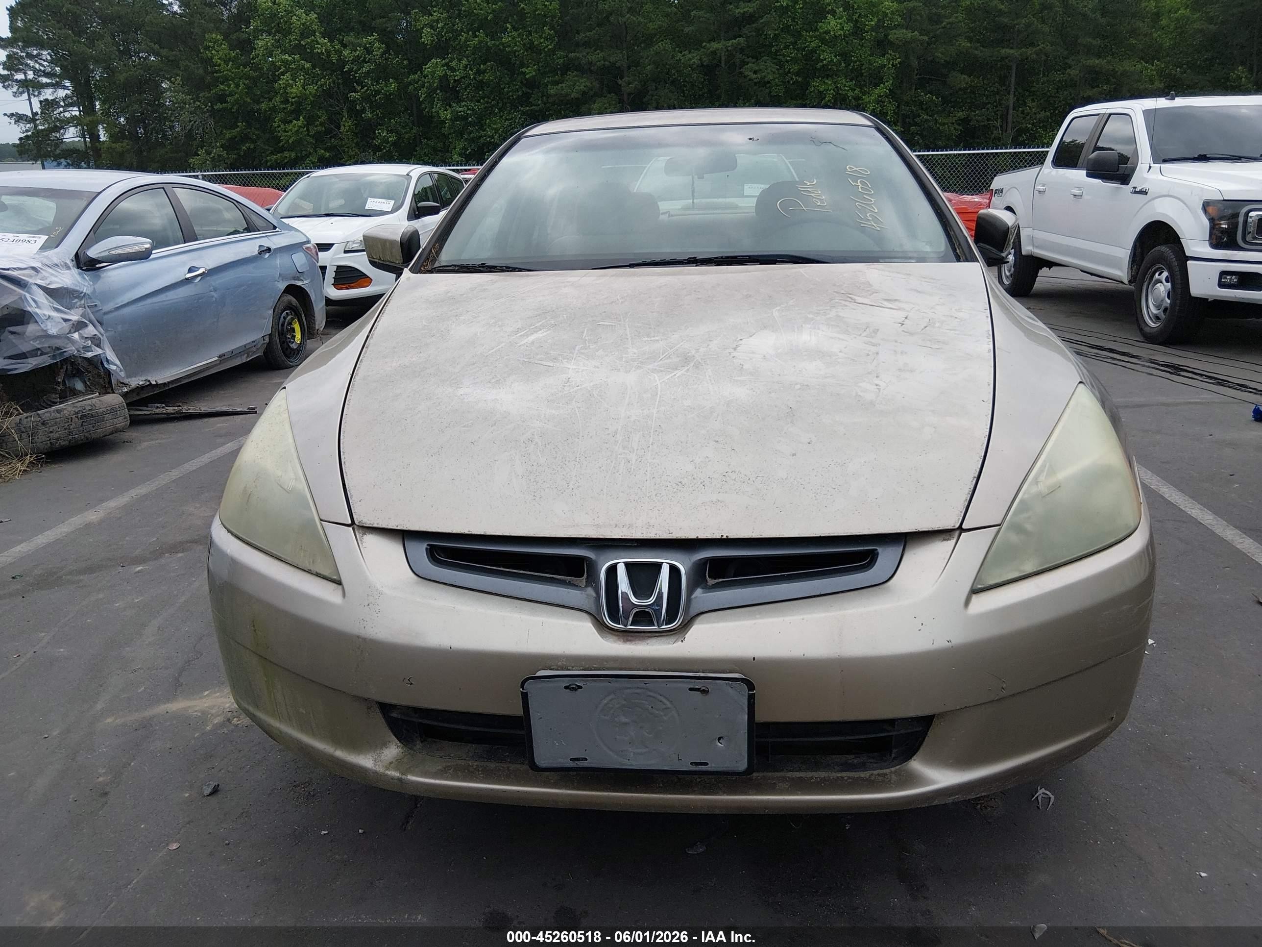 2004 Honda Accord 2.4 Ex Желто-коричневый vin: 1HGCM56664A147936