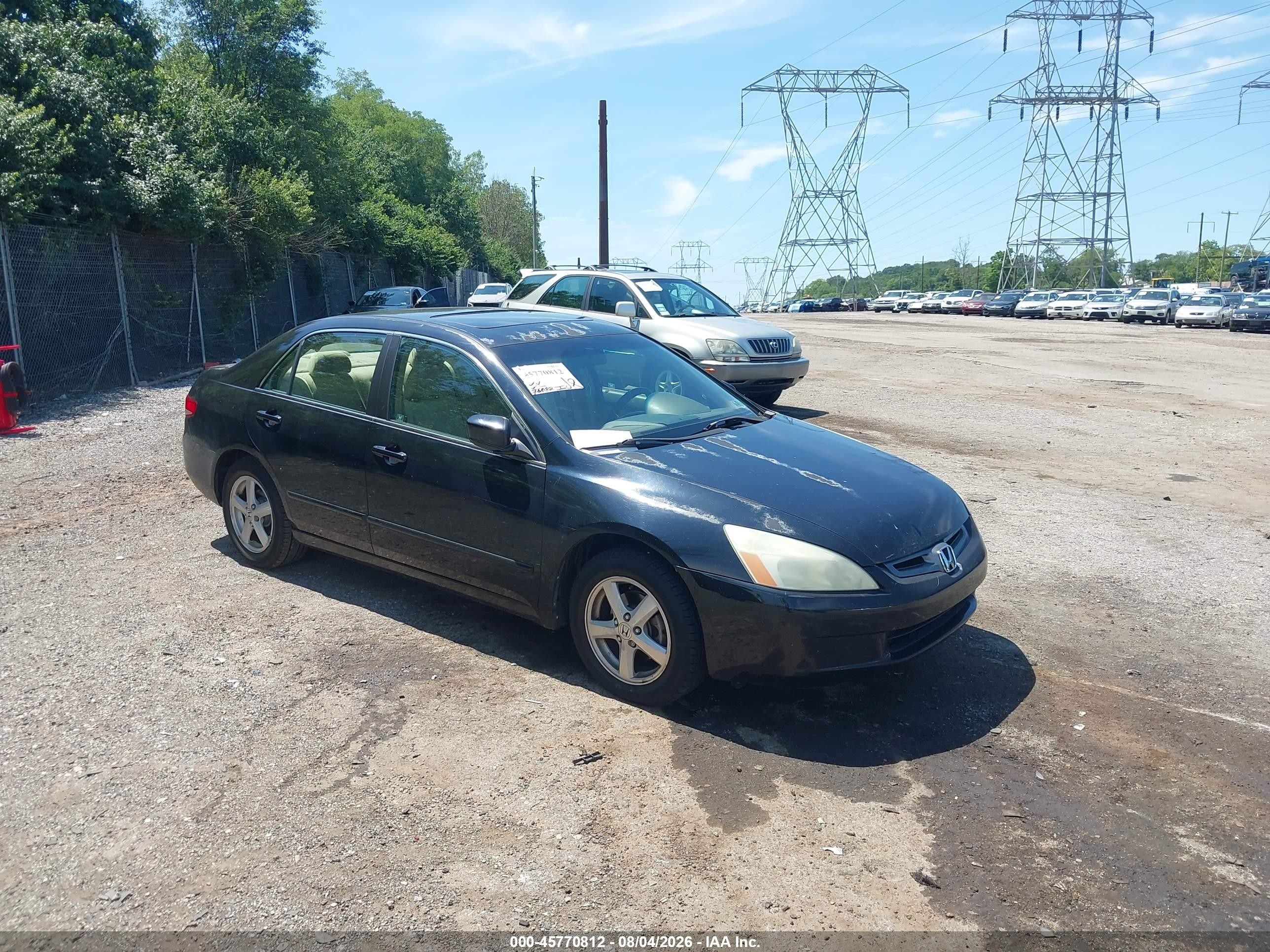 2004 Honda Accord 2.4 Ex Black vin: 1HGCM56664A154756