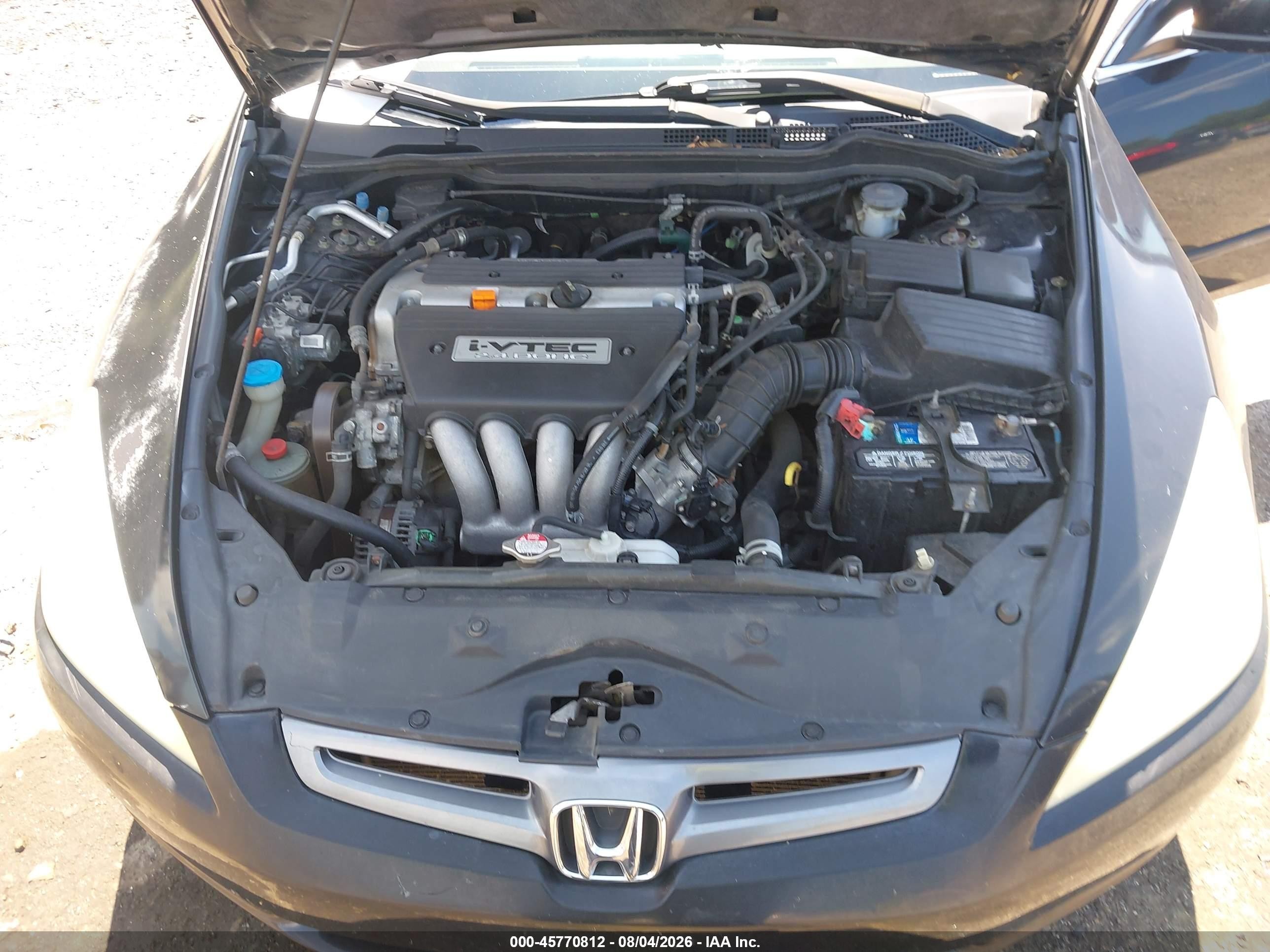 2004 Honda Accord 2.4 Ex Black vin: 1HGCM56664A154756