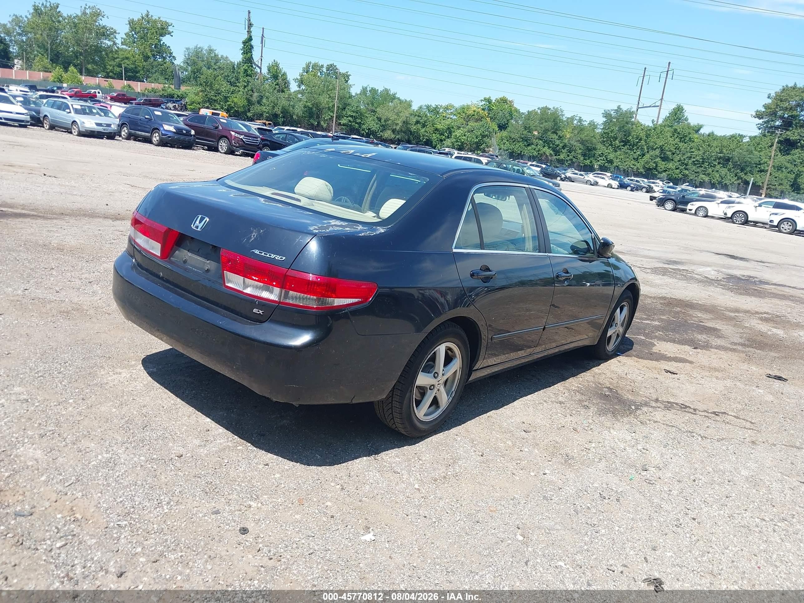 2004 Honda Accord 2.4 Ex Black vin: 1HGCM56664A154756