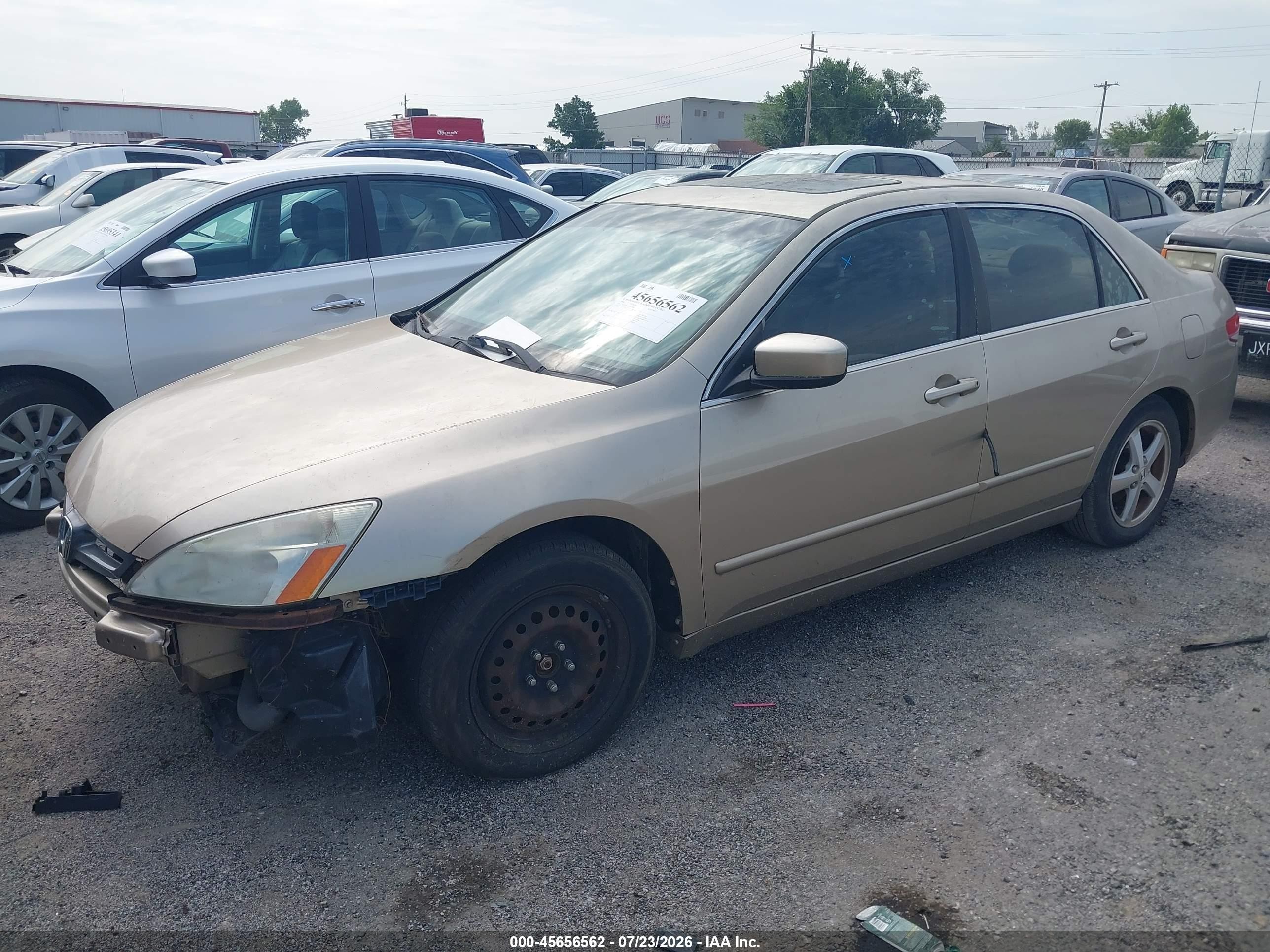 2004 Honda Accord 2.4 Ex Золотой vin: 1HGCM56664A160461