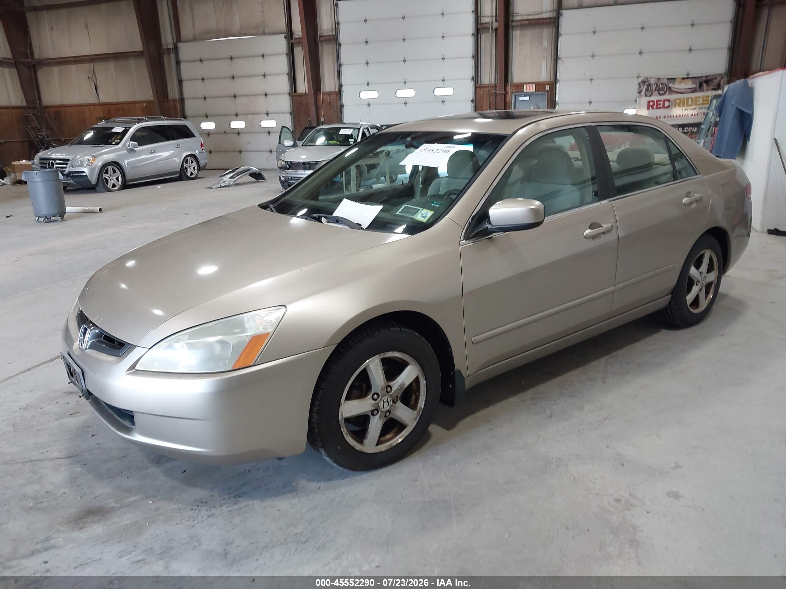 2003 Honda Accord Sdn Ex Золотой vin: 1HGCM56673A041851