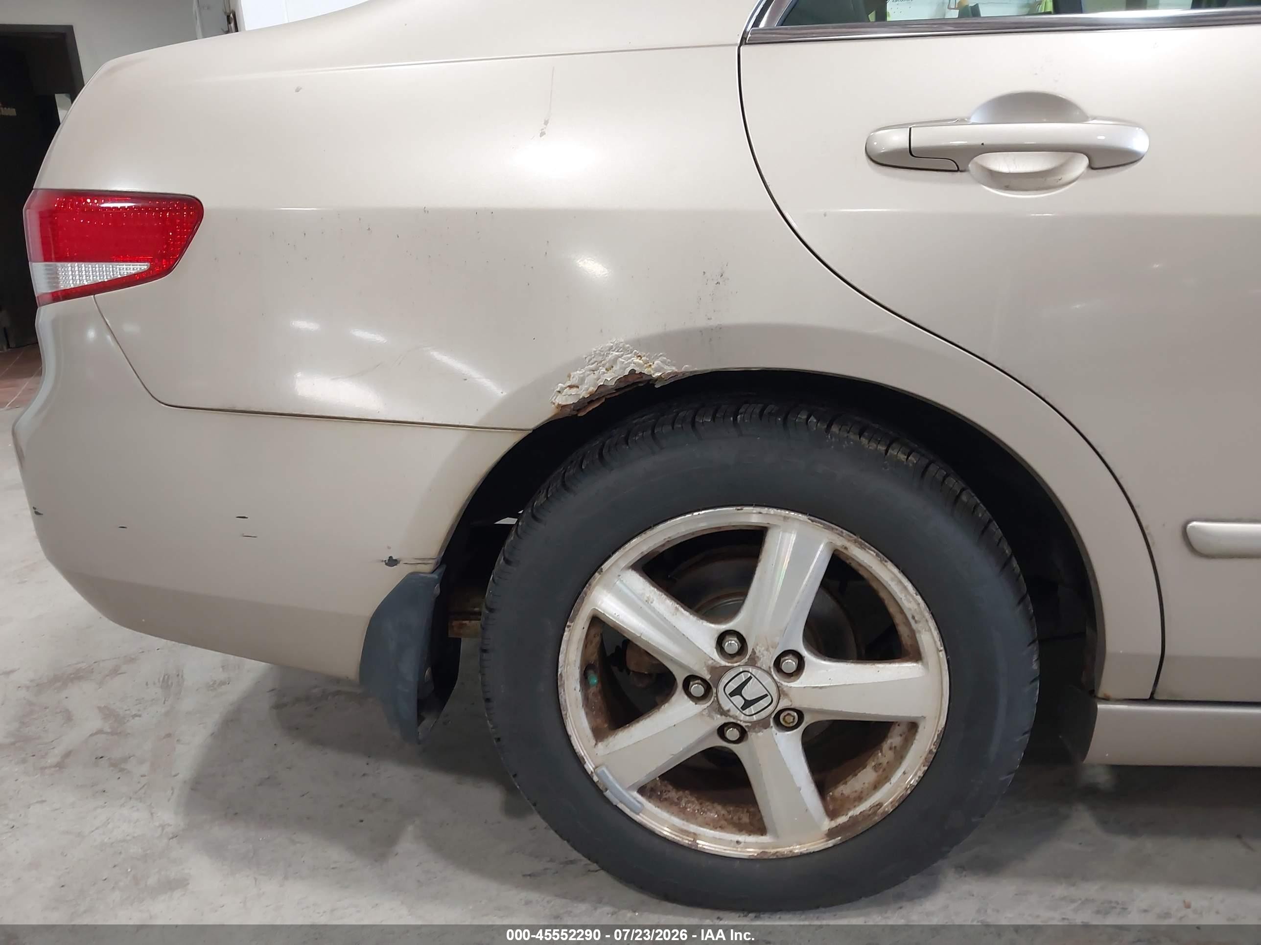 2003 Honda Accord Sdn Ex Золотой vin: 1HGCM56673A041851