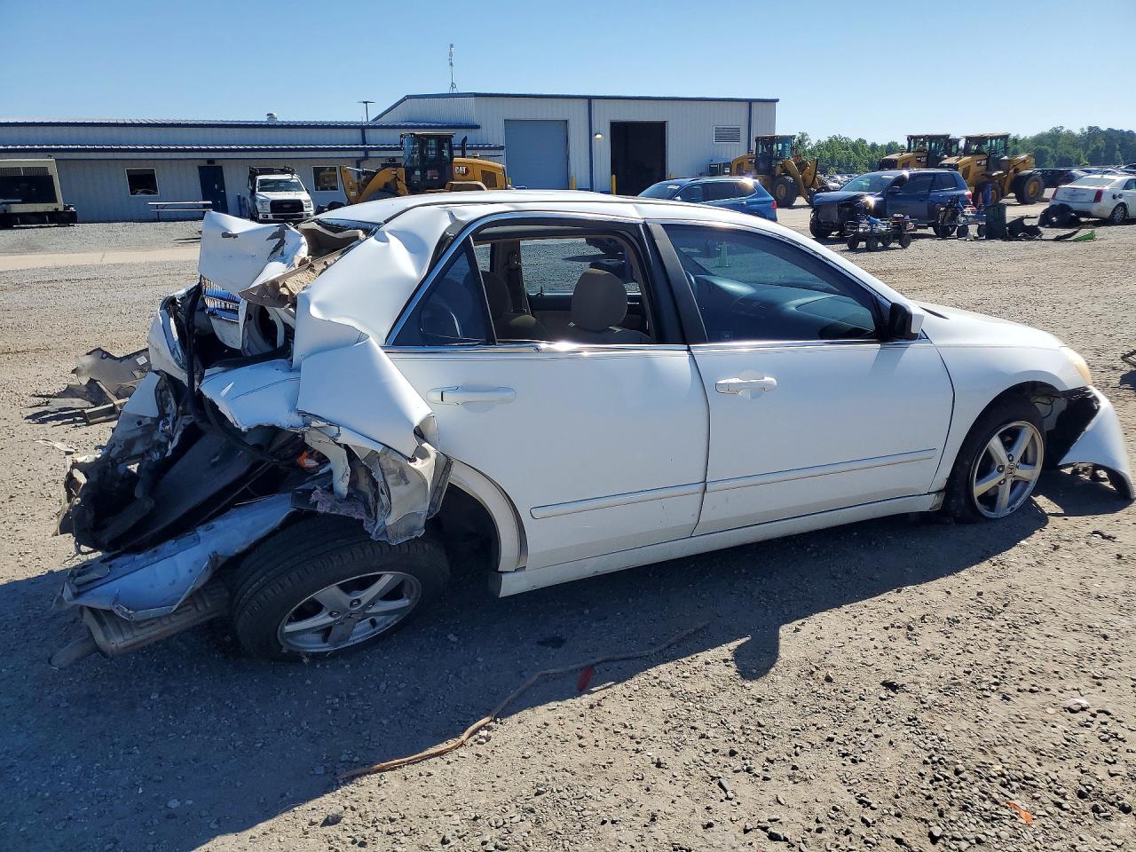 2003 Honda Accord Ex White vin: 1HGCM56673A093710
