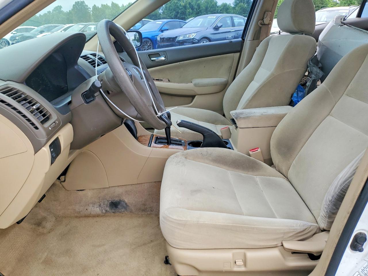 2003 Honda Accord Ex White vin: 1HGCM56673A093710