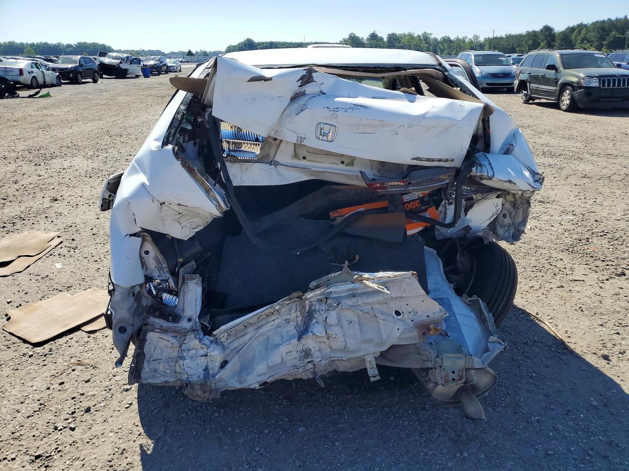 2003 Honda Accord Ex White vin: 1HGCM56673A093710