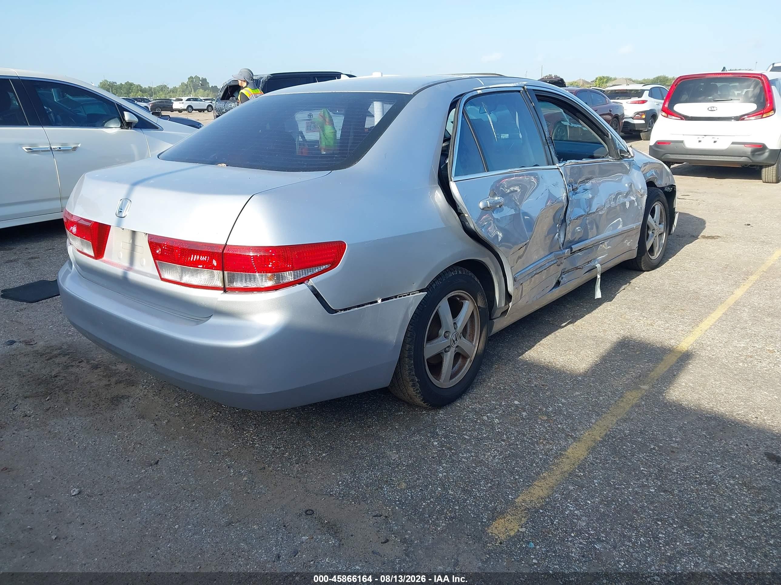 2003 Honda Accord 2.4 Ex Серебряный vin: 1HGCM56673A127841