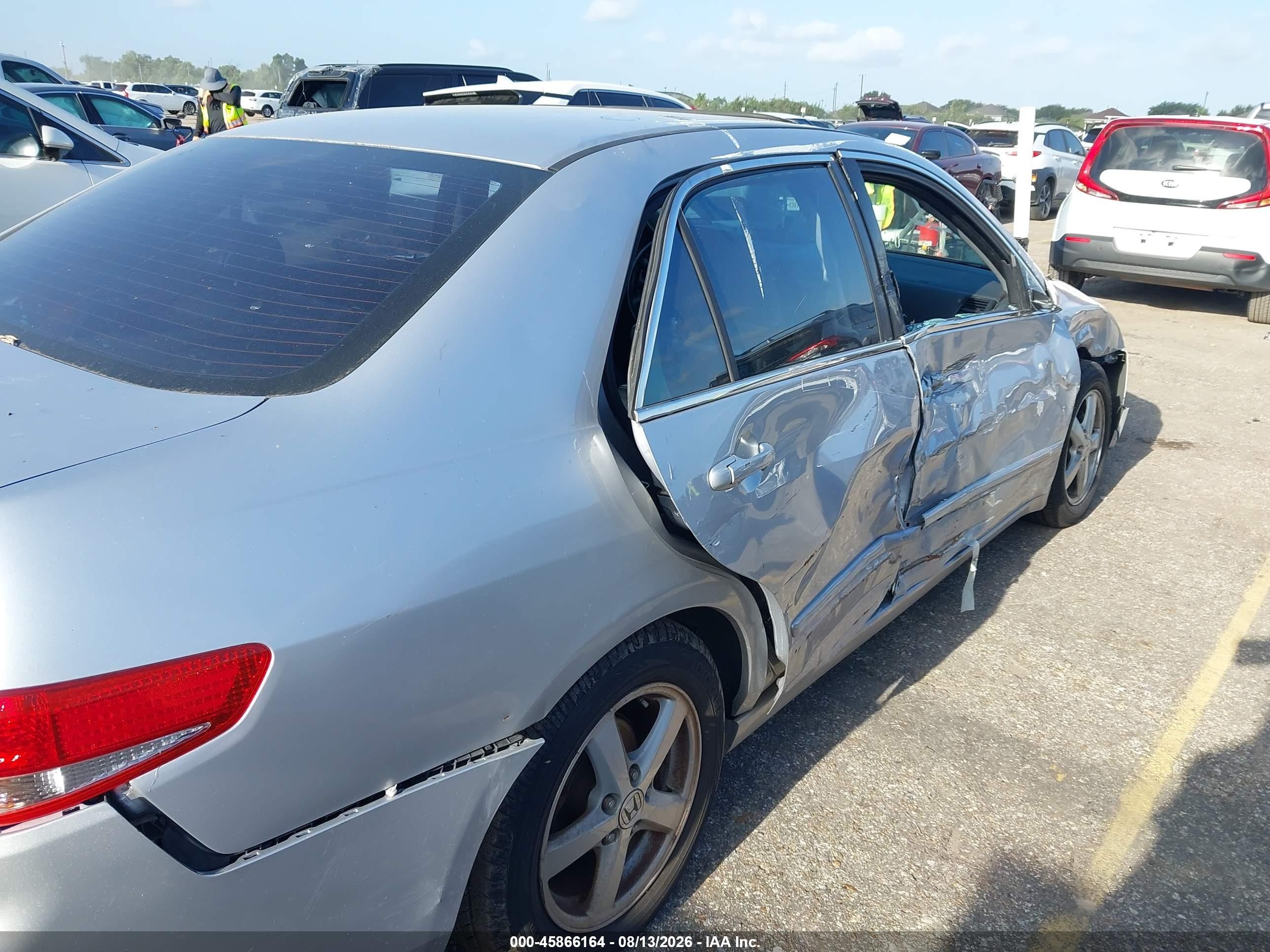 2003 Honda Accord 2.4 Ex Серебряный vin: 1HGCM56673A127841