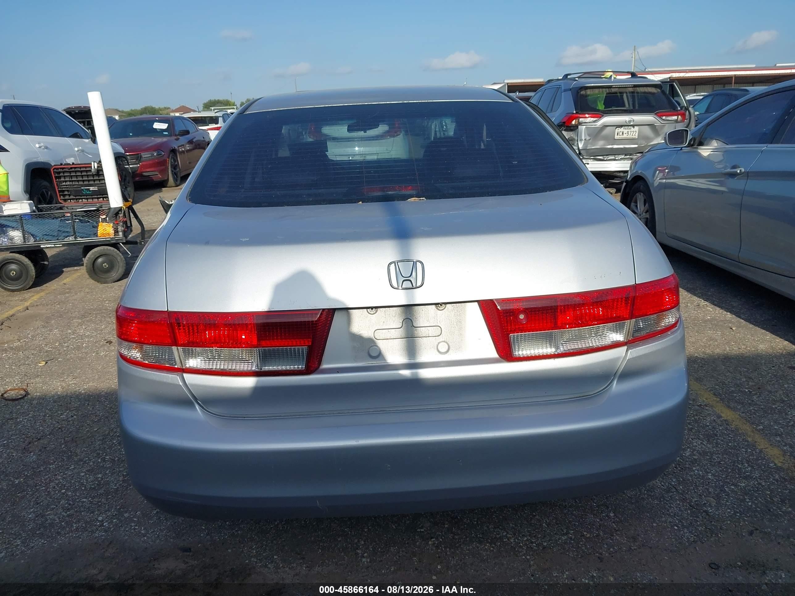 2003 Honda Accord 2.4 Ex Серебряный vin: 1HGCM56673A127841
