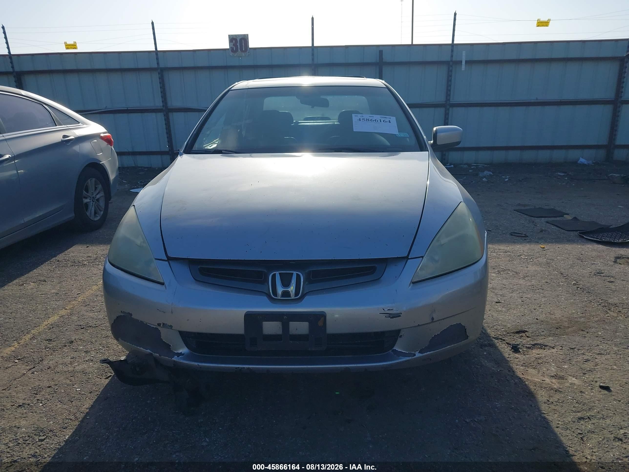 2003 Honda Accord 2.4 Ex Серебряный vin: 1HGCM56673A127841