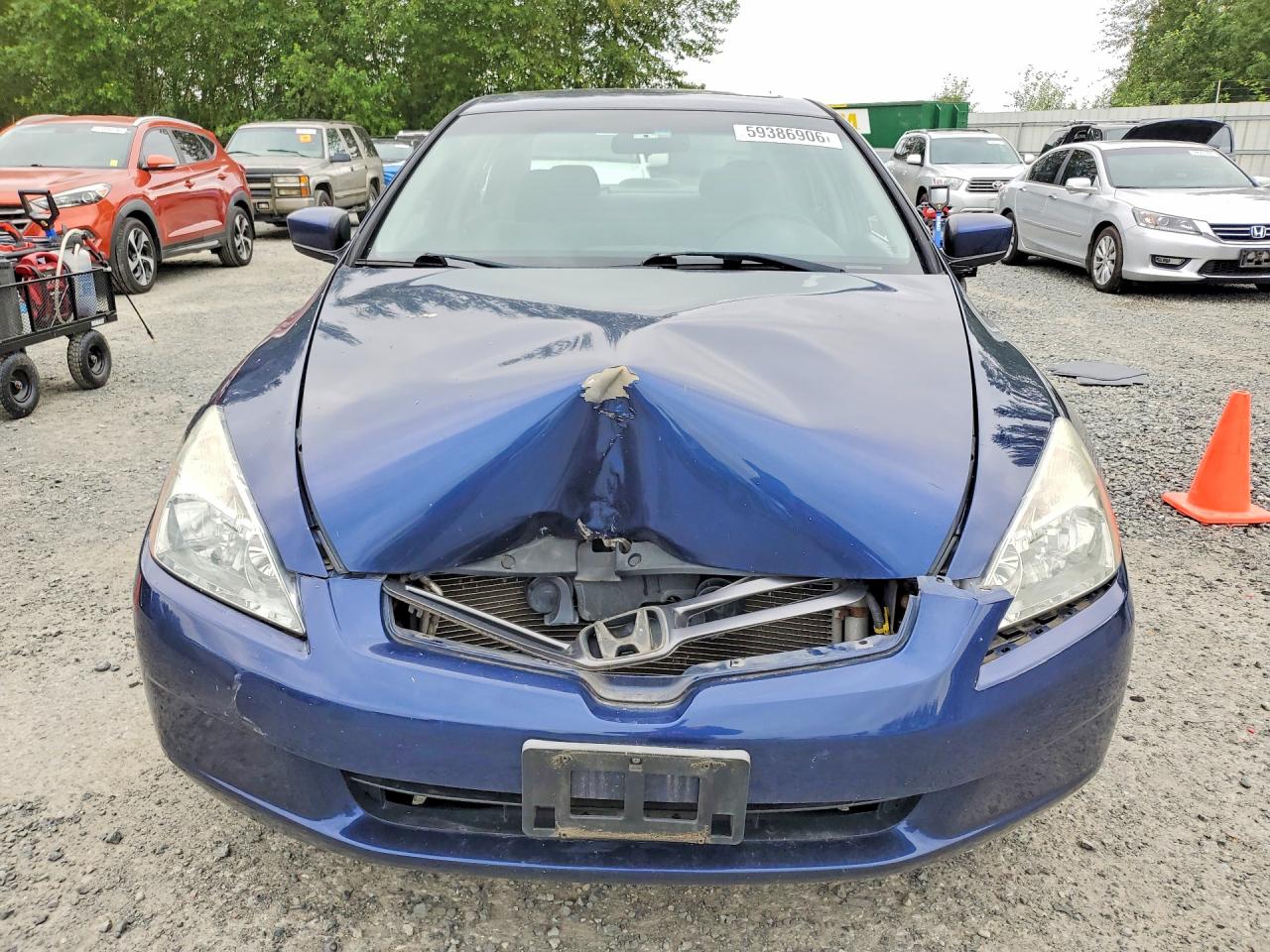 2004 Honda Accord Ex Blue vin: 1HGCM56674A058831