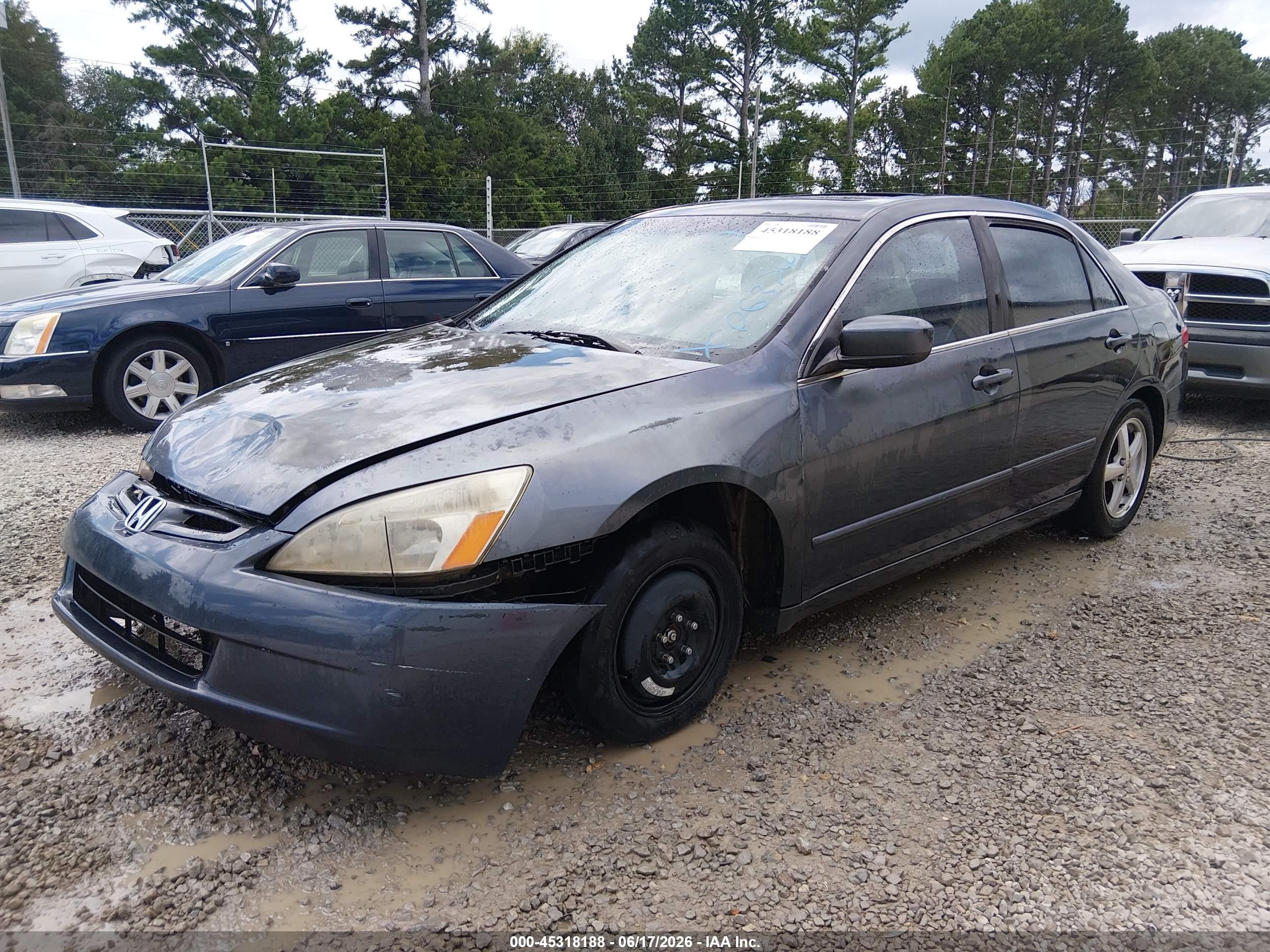 2004 Honda Accord 2.4 Ex Gray vin: 1HGCM56674A063740