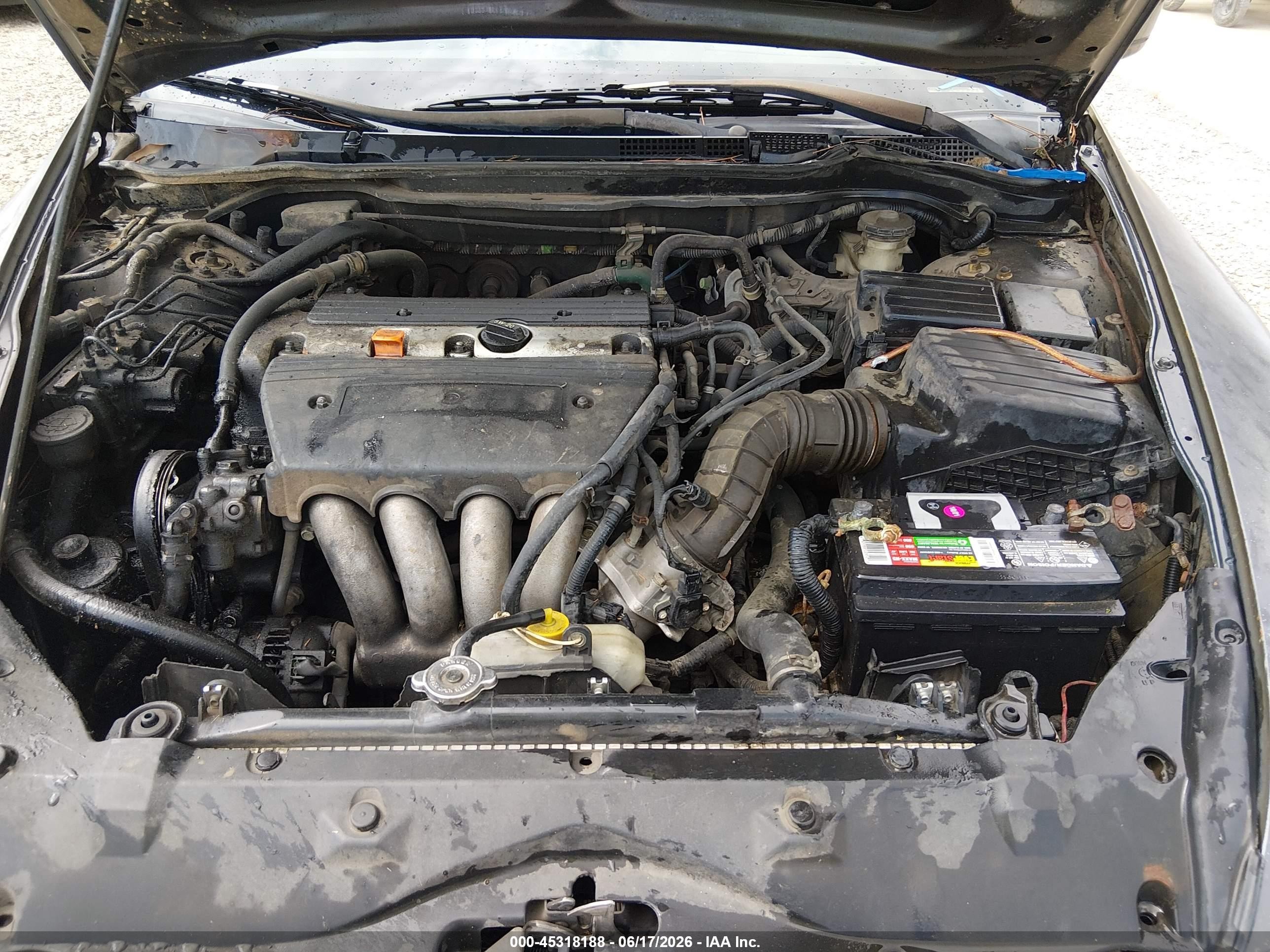 2004 Honda Accord 2.4 Ex Gray vin: 1HGCM56674A063740